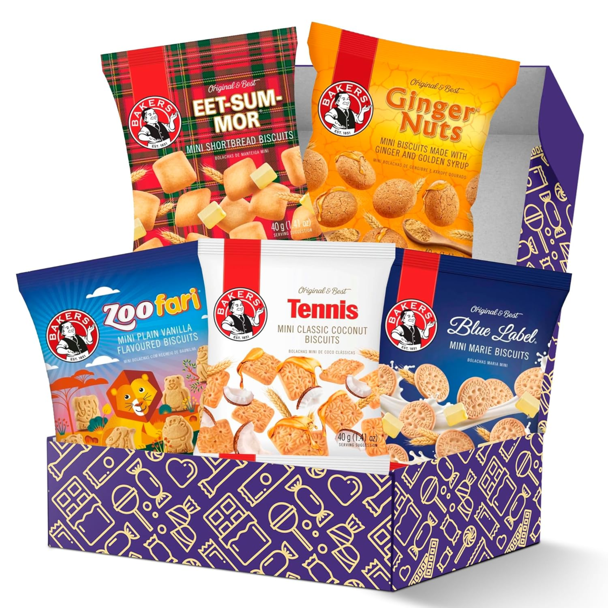 Bakers Biscuit Gift Box - 5-Pack South African Sampler