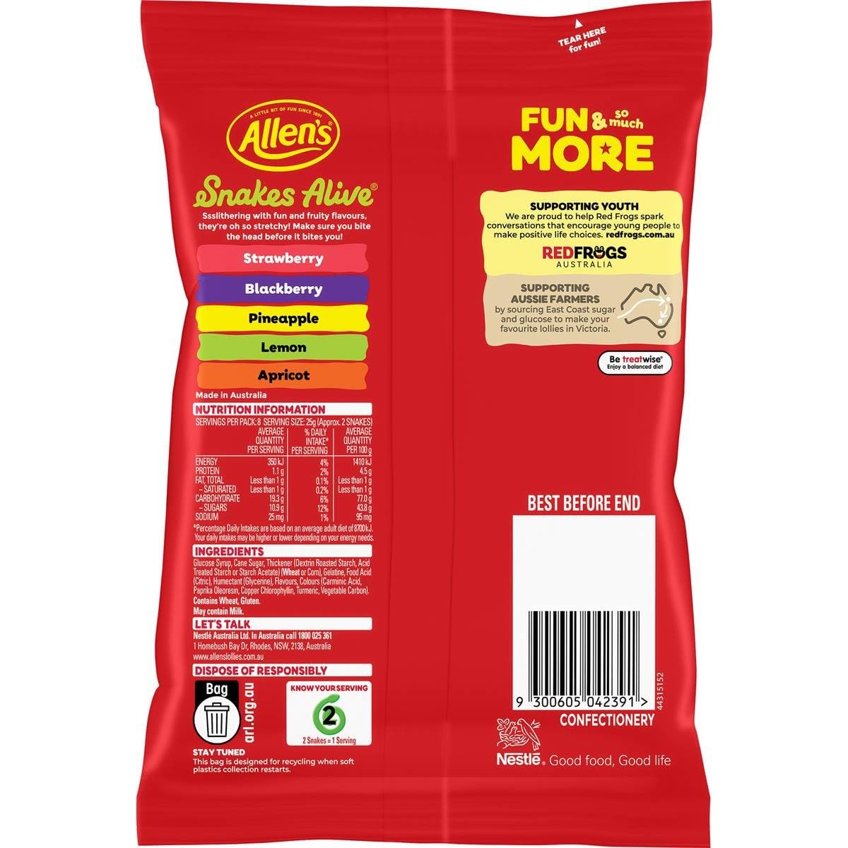 Allen's Snakes Alive – 200g