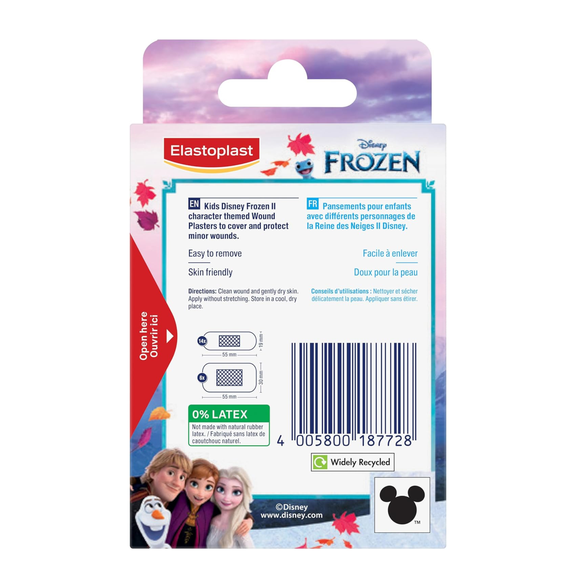 Elastoplast Disney Frozen Kids Plasters - Assorted Sizes (20 Count)