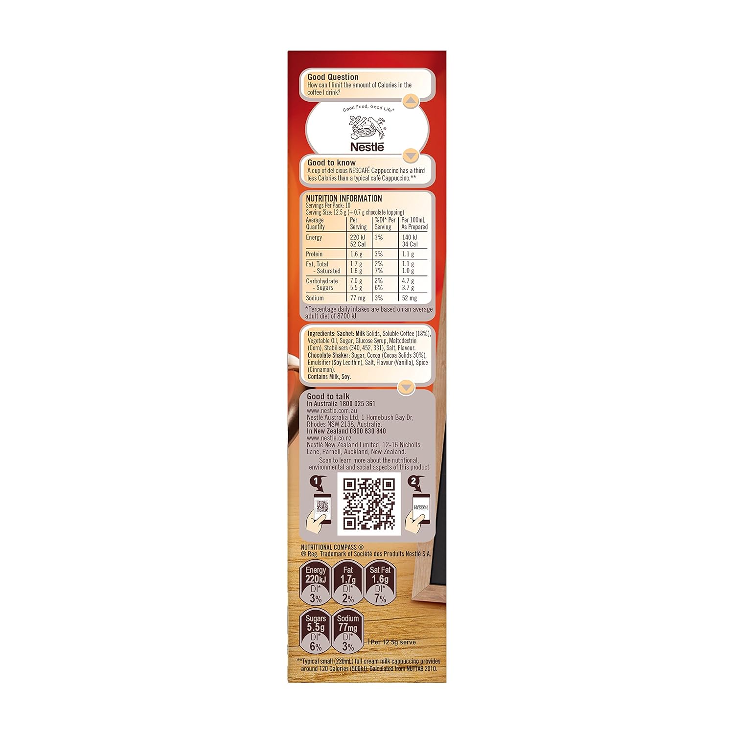Nescafé Cappuccino – 10 Sachets