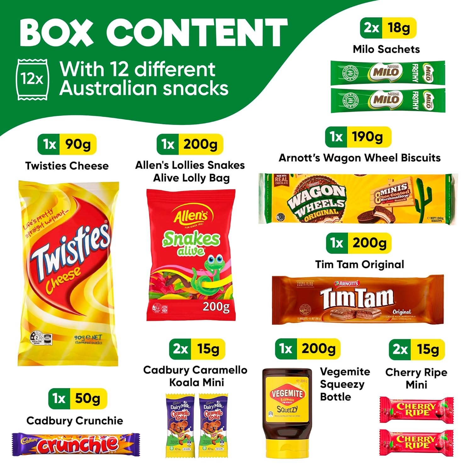 Australian Holiday Snack Box – 12 Piece