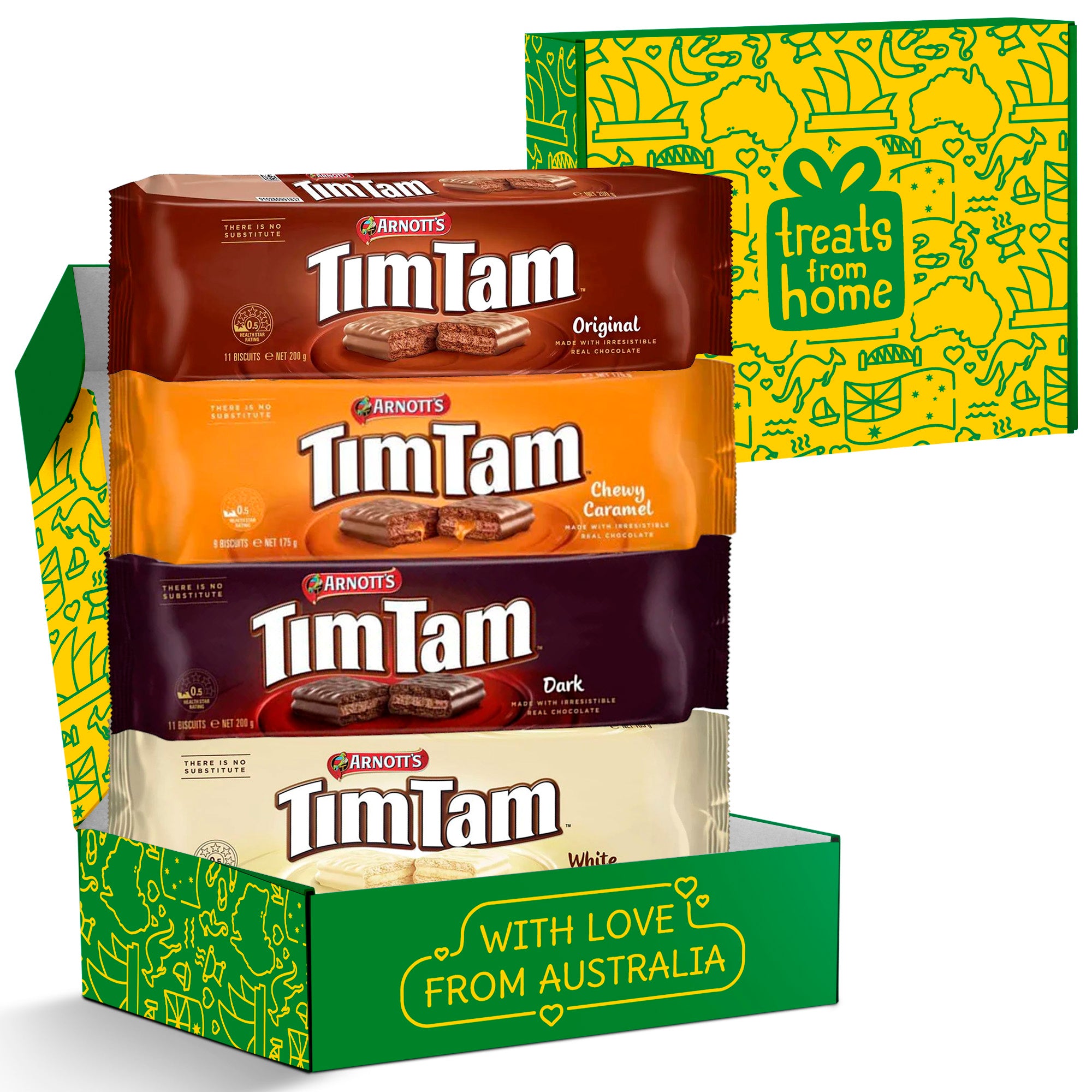 Tim Tam Collection – 4 Pack (Original, Dark, Caramel, White)