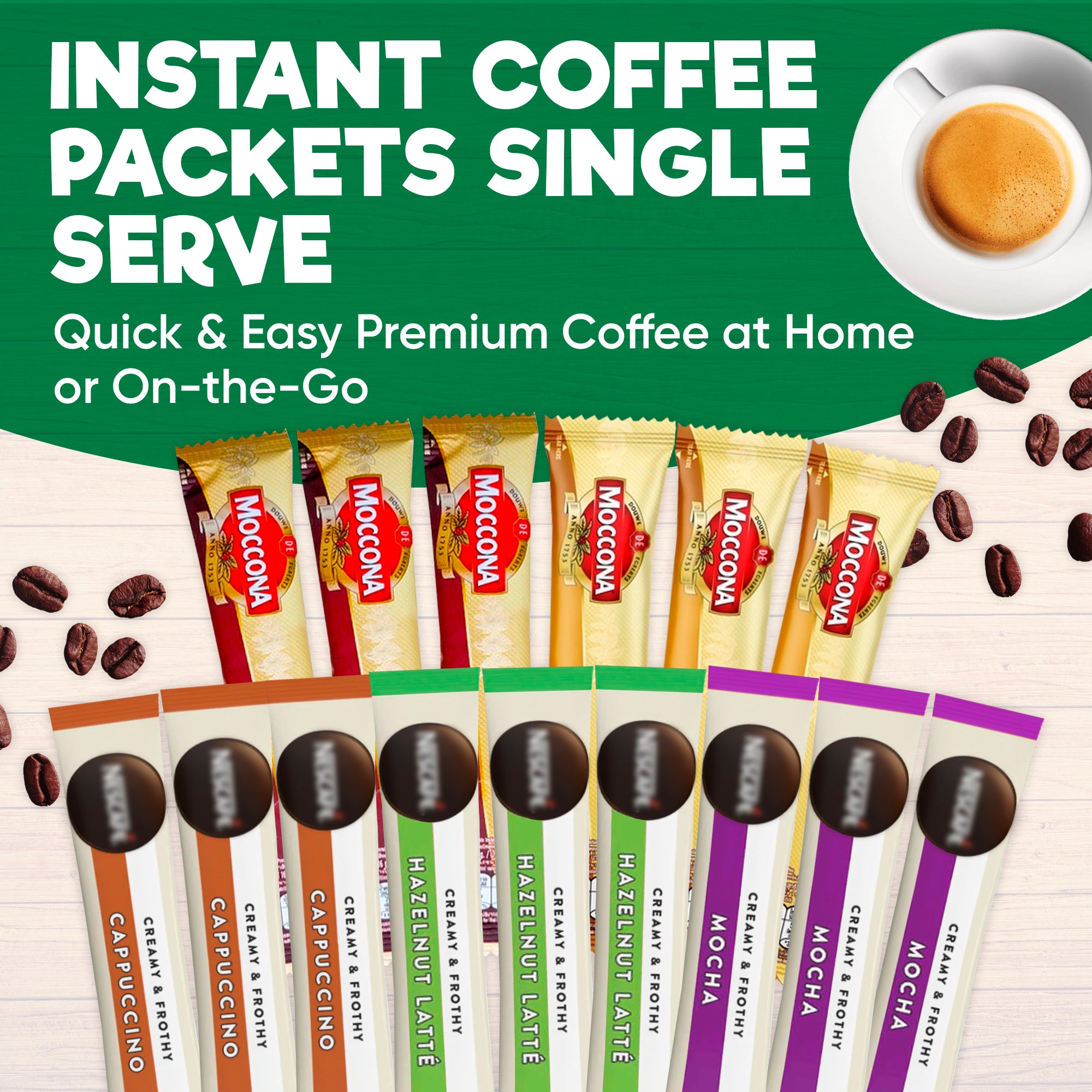 Instant Coffee Variety Pack – 15 Sachets