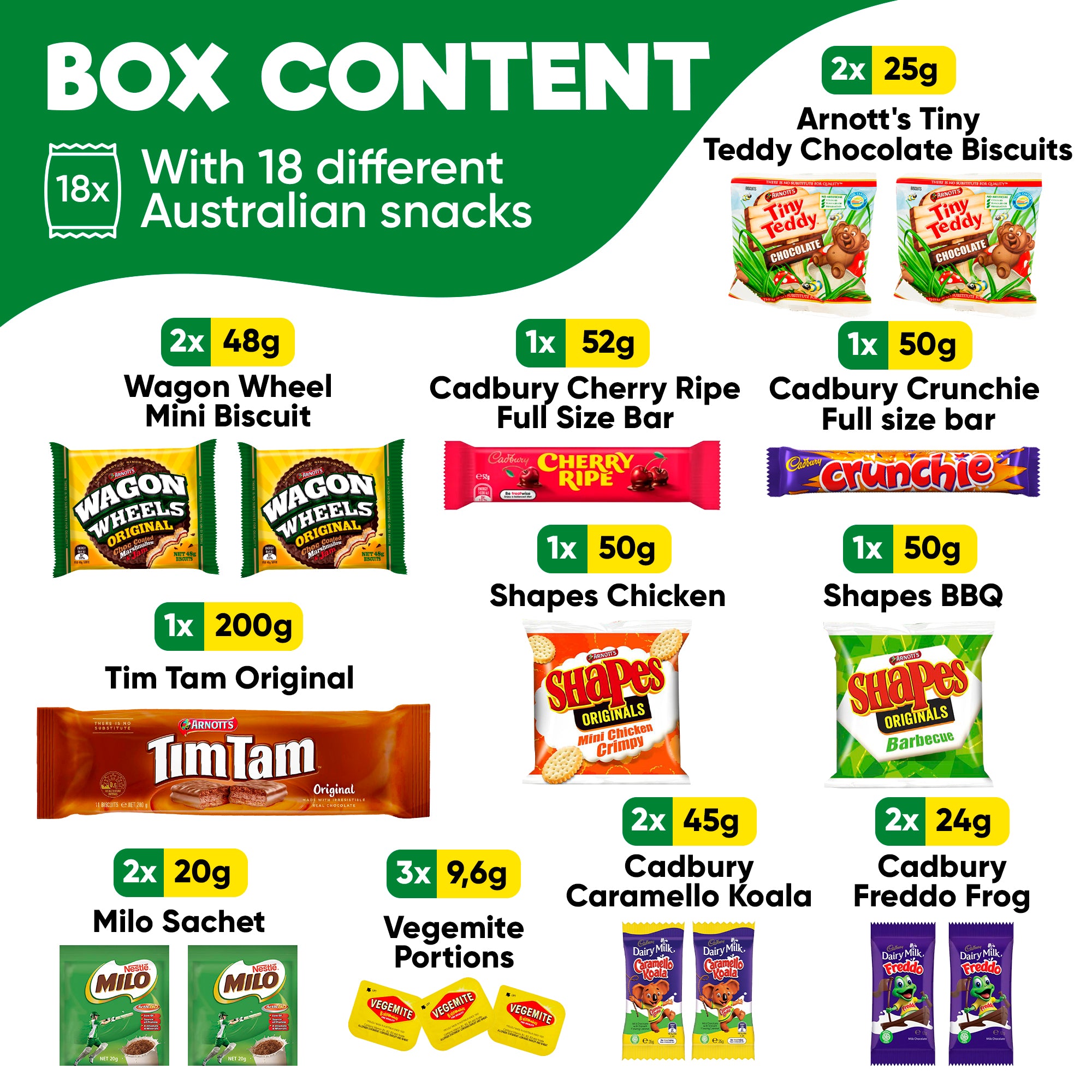 Australian Snack Box – 18 Piece (Medium)