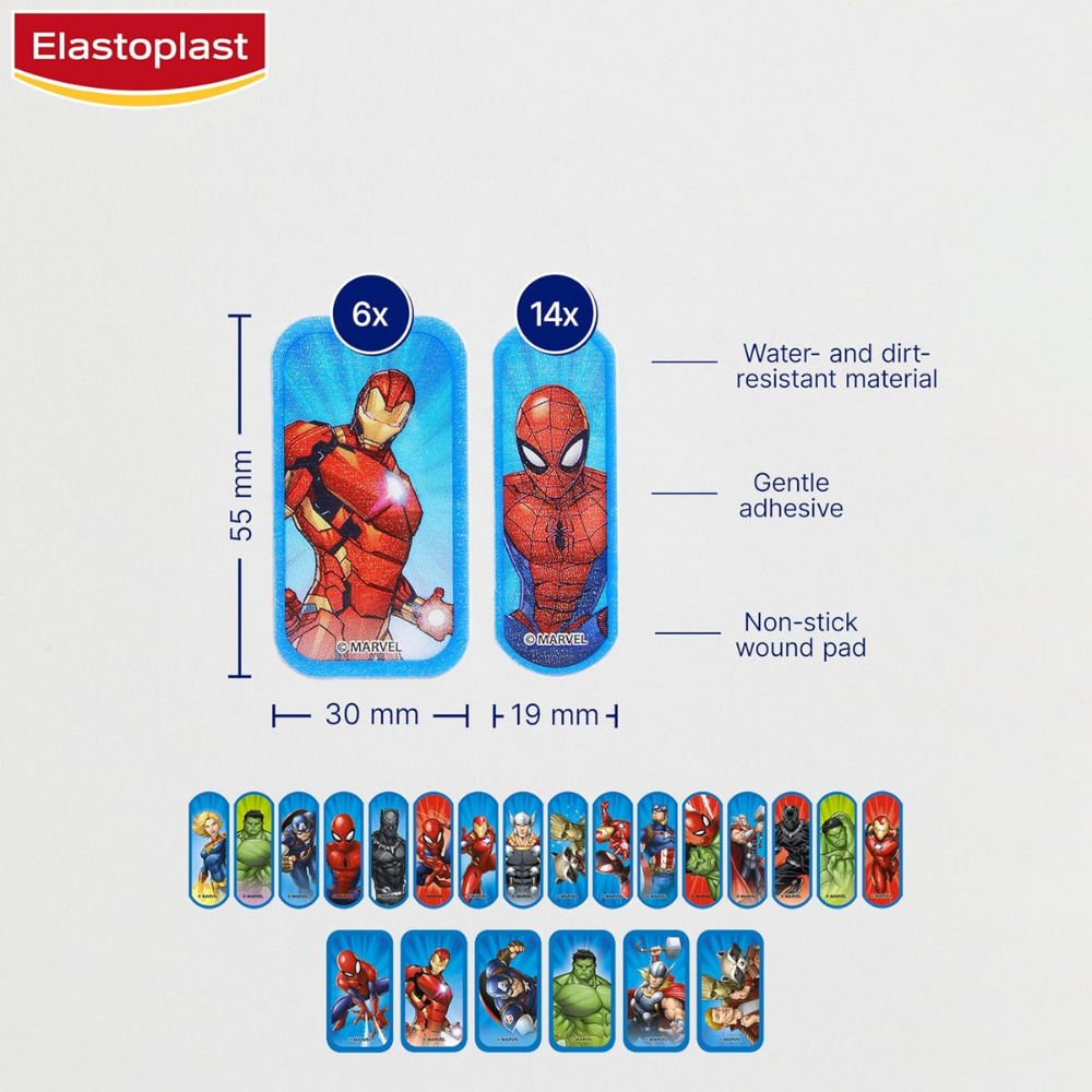 Marvel Kids Plasters – 20 Pack