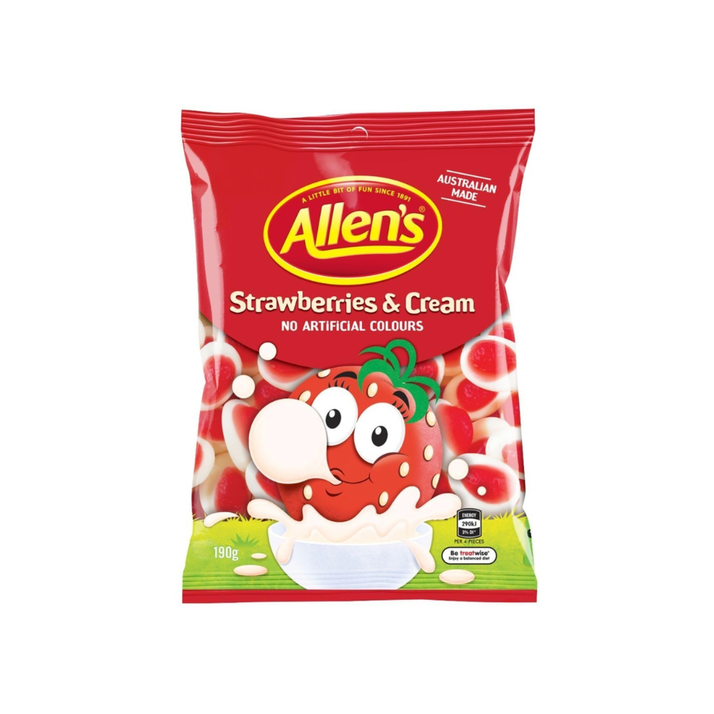 Allen's Strawberries & Cream – 190g
