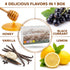 Tussenberge Rooibos Tea Variety Pack – 40 Caffeine-Free Tea Bags (Honey, Blackcurrant, Vanilla, Lemon)