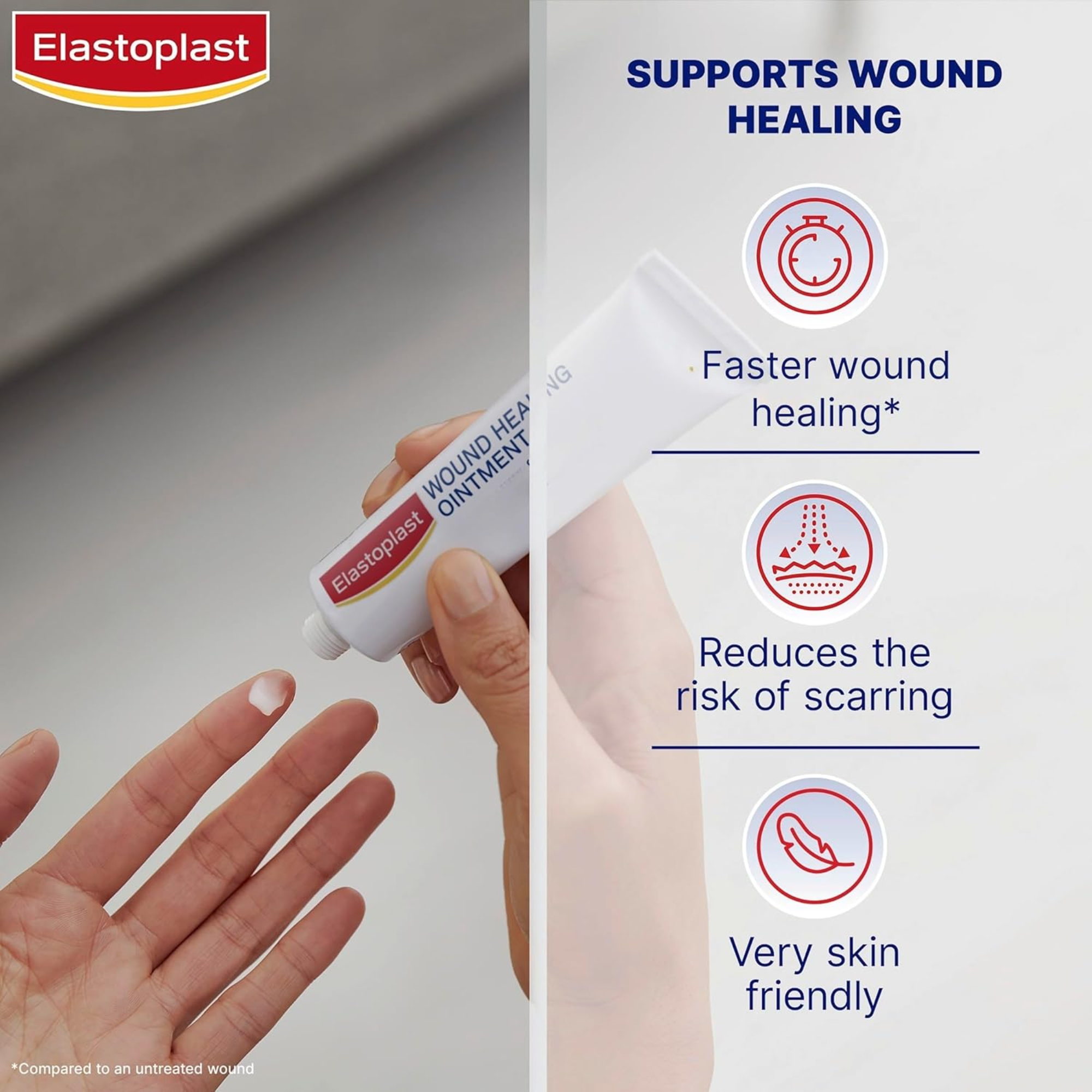 Elastoplast Wound Healing Ointment - 50g Tube