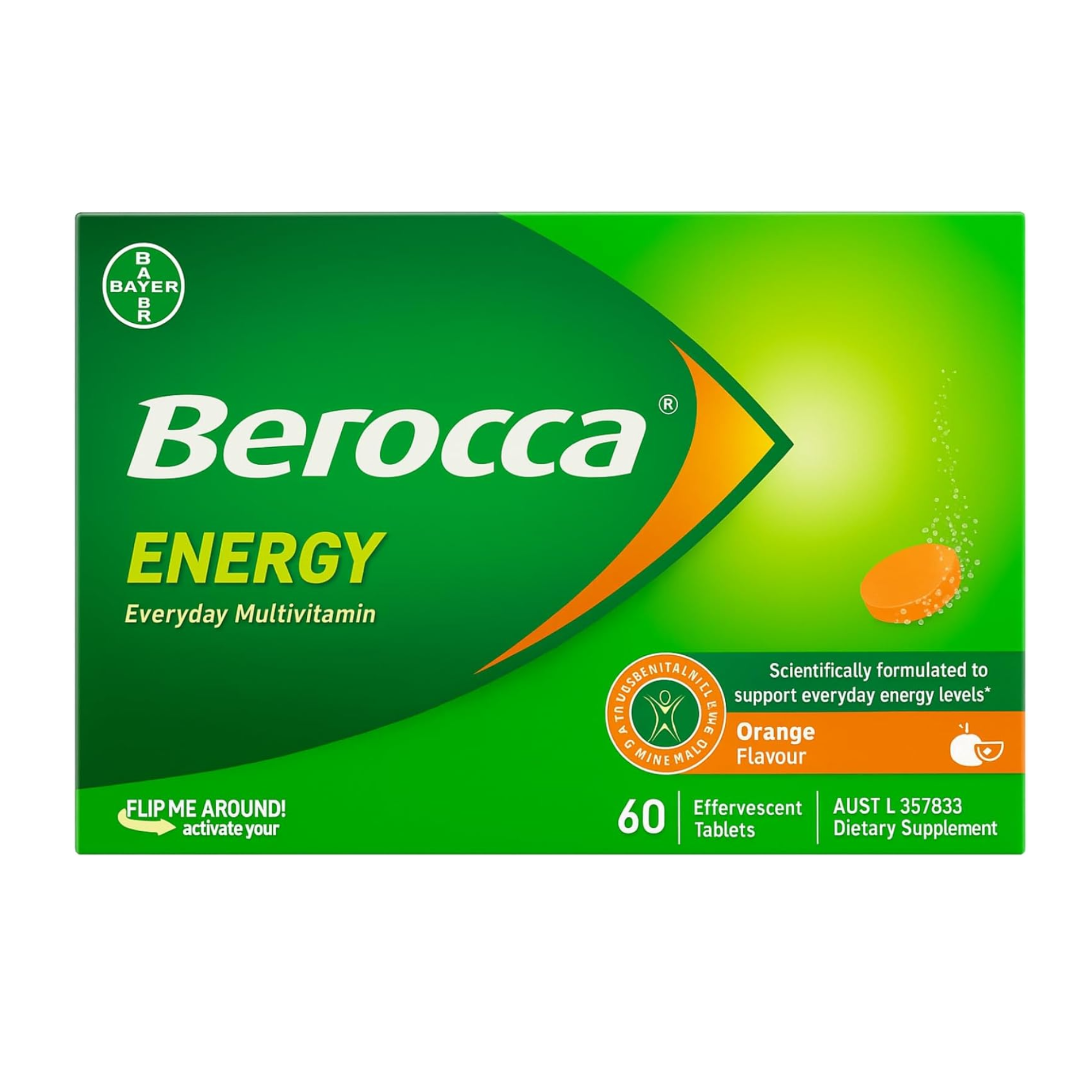 Berocca Energy Vitamin B & C Orange 60 Tablets