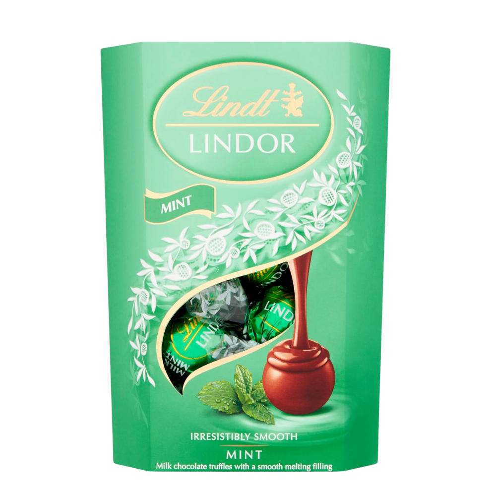 Lindt Lindor Milk Mint Chocolate Truffles Box
