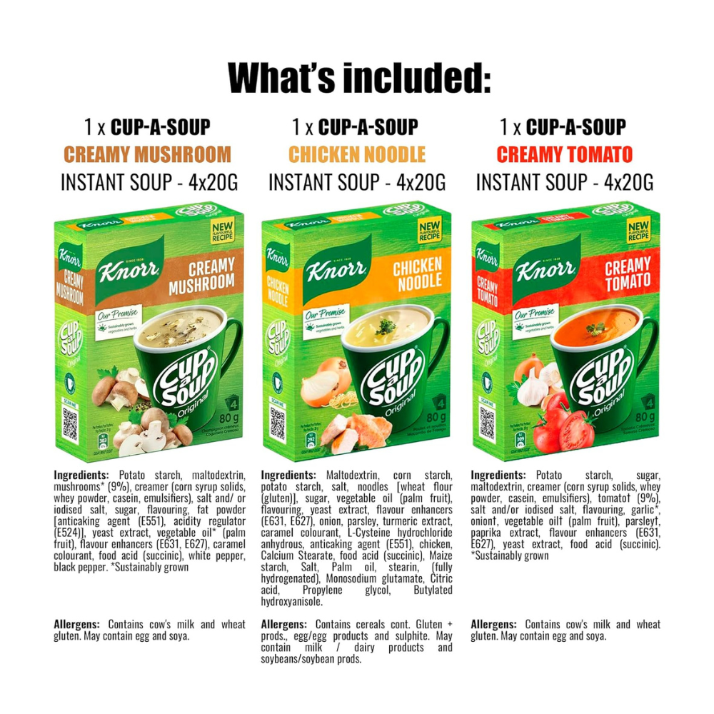 Knorr Cup-a-Soup Variety Pack Bundle