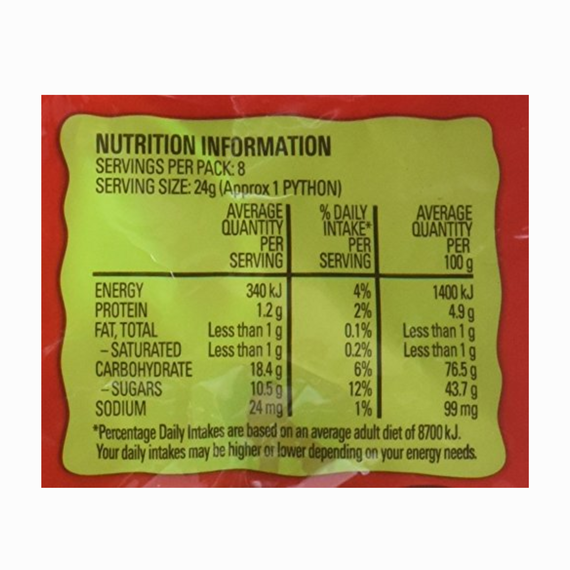 Allen's Killer Pythons - Gummy Candy (192g Bag)