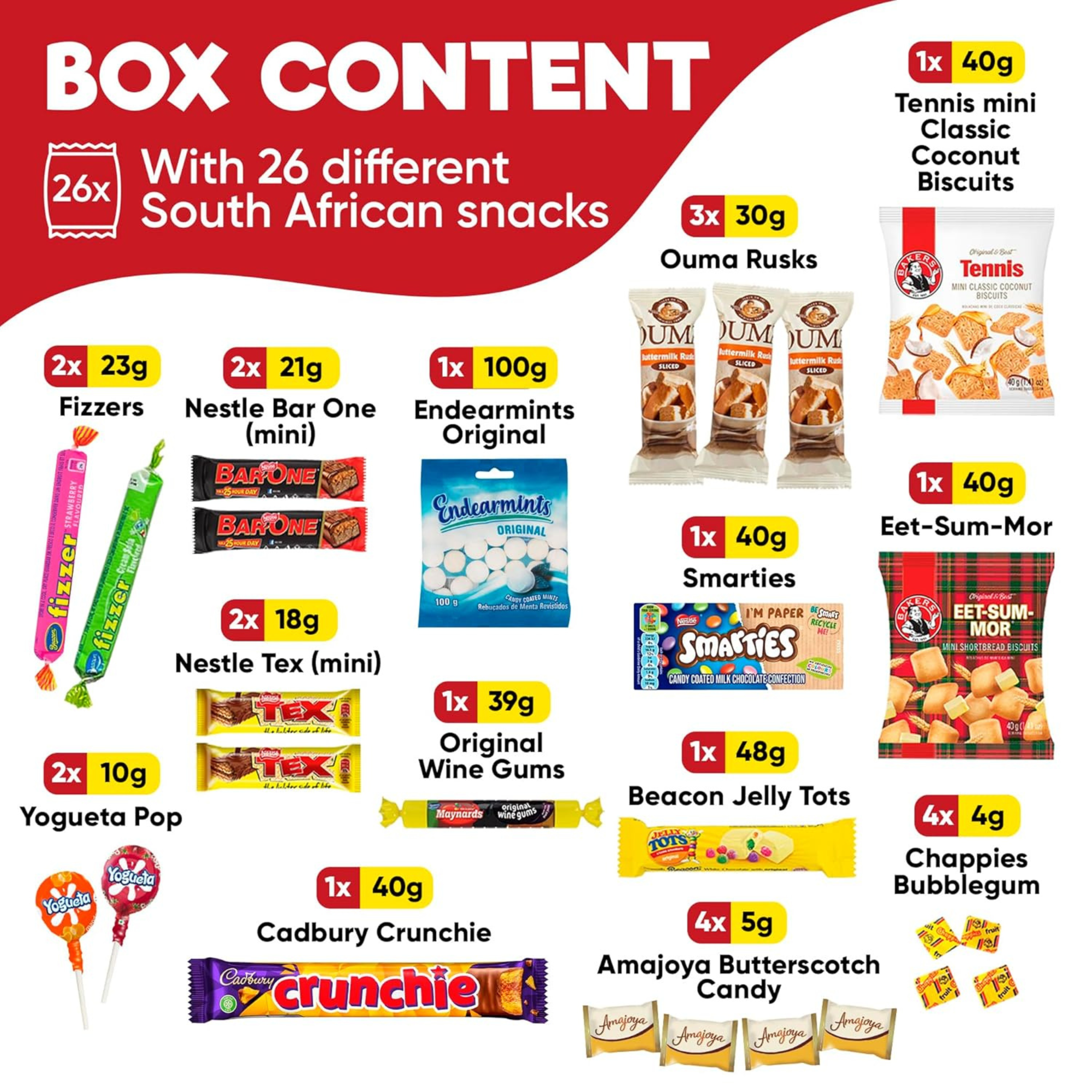 Exotic South African Snacks Box – 26 Authentic Treats