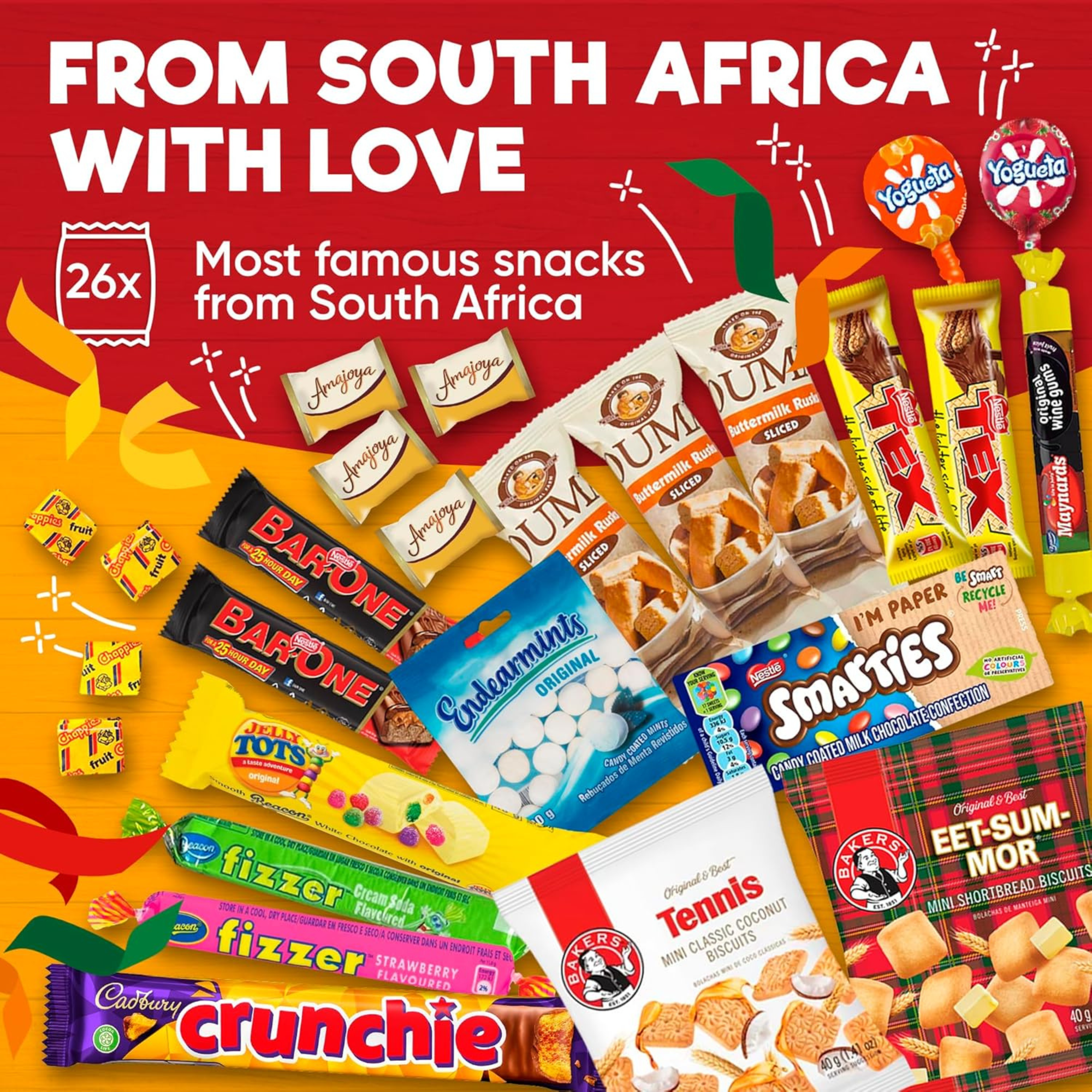 Exotic South African Snacks Box – 26 Authentic Treats