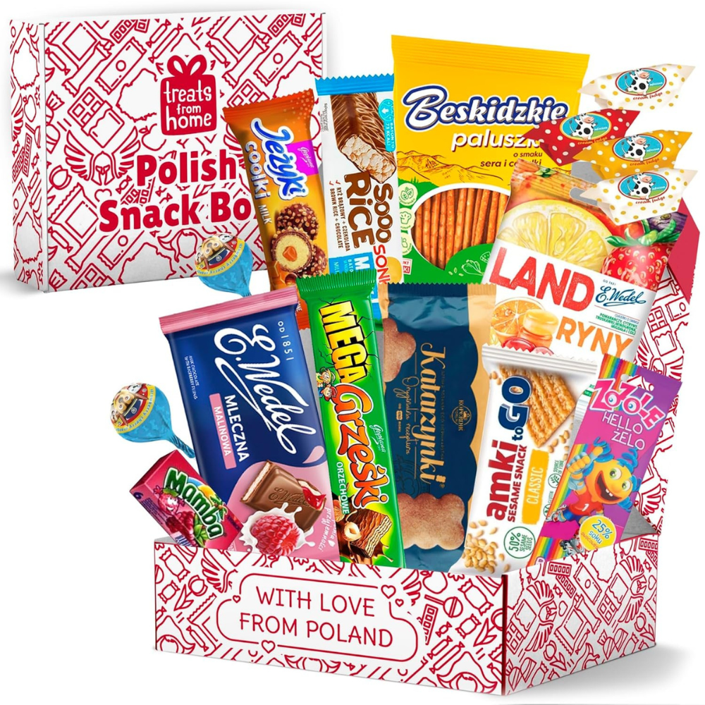Authentic Polish Candy & Snack Box - 15 Traditional Treats from Poland