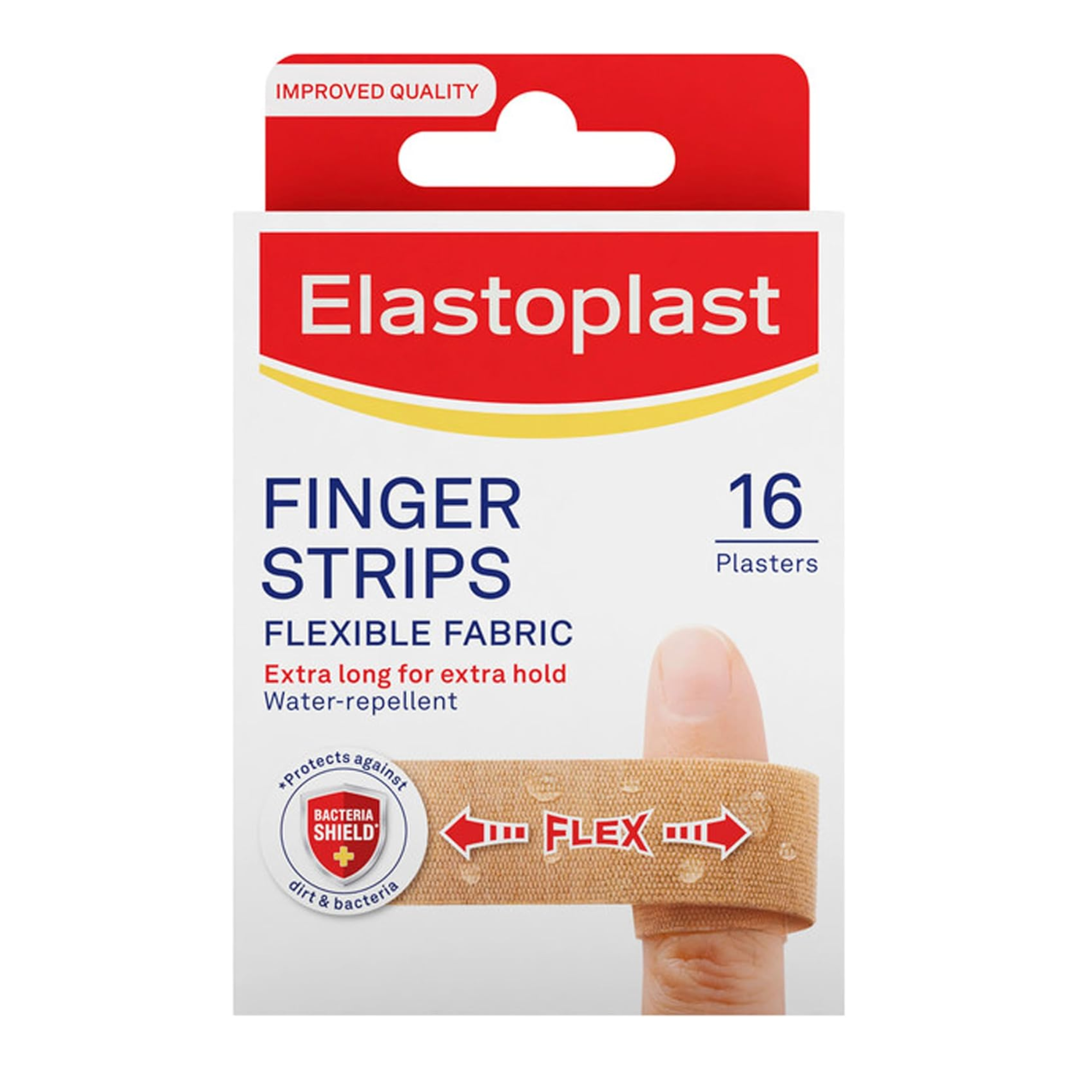 Elastoplast Finger Strip Plasters, 16 Plasters