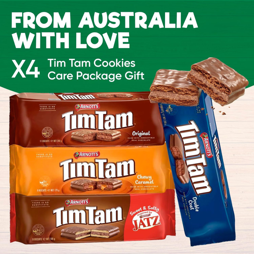 Tim Tam Variety Pack – 4 Pack (Original, Double Choc, Caramel, Jatz)