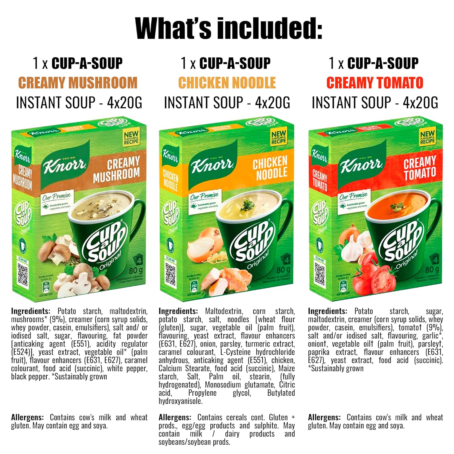 Knorr Cup-a-Soup Variety Pack Bundle