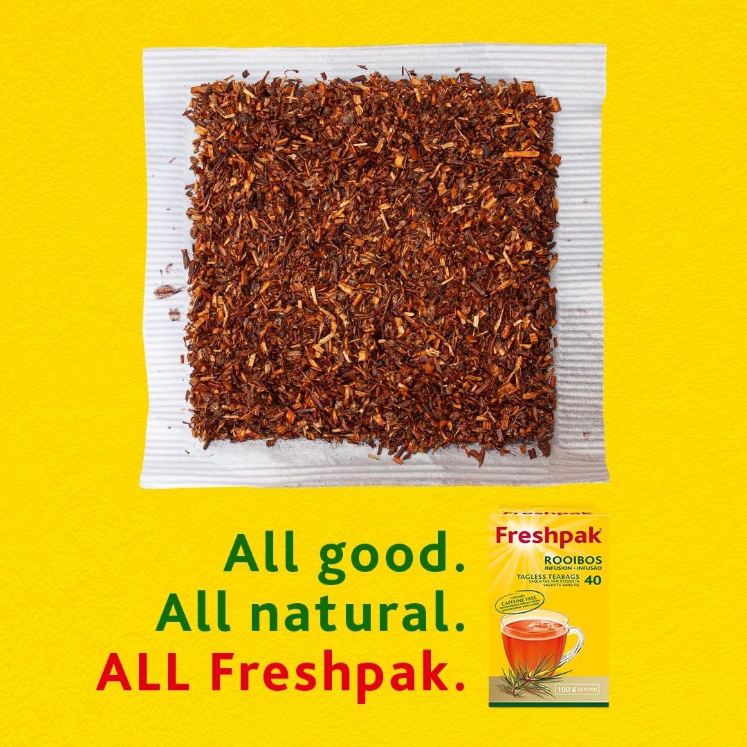 Freshpak® Rooibos Tea - Natural & Caffeine-Free (80 Tagless Teabags)