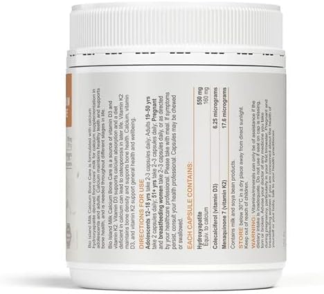 Bio Island Milk Calcium Bone Care 150 Softgel Capsules