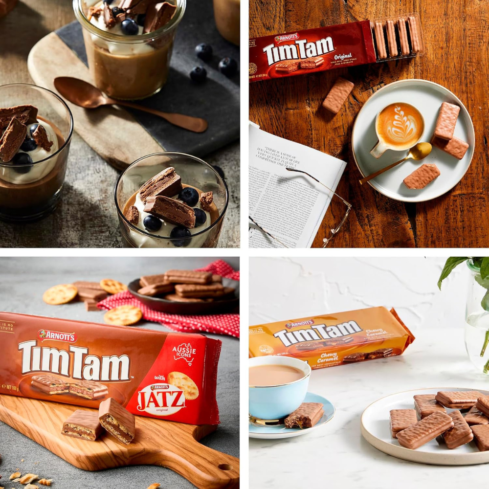 Tim Tam Variety Pack – 4 Pack (Original, Double Choc, Caramel, Jatz)