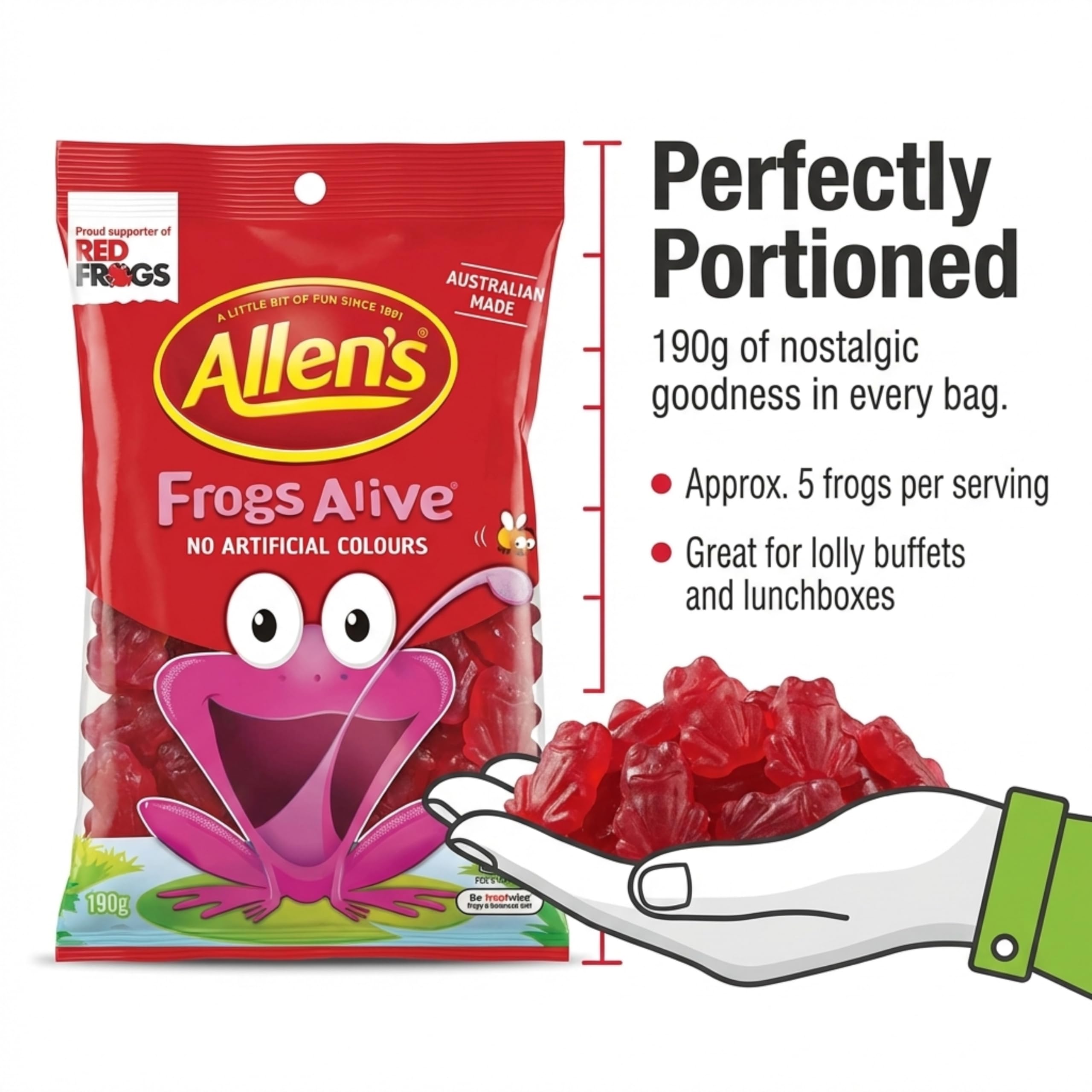 Allen's Frogs Alive – 190g