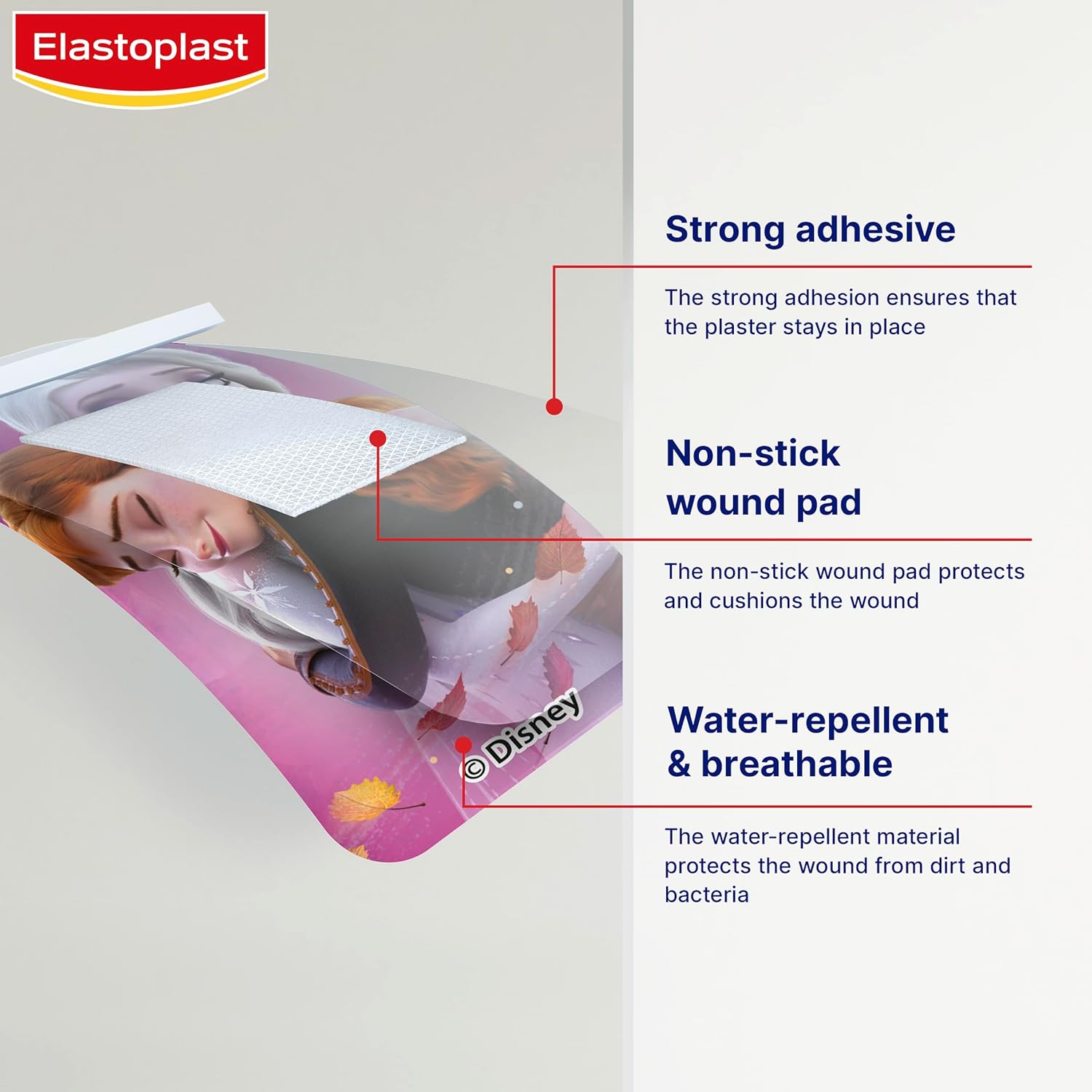 Elastoplast Disney Frozen Kids Plasters - Assorted Sizes (20 Count)
