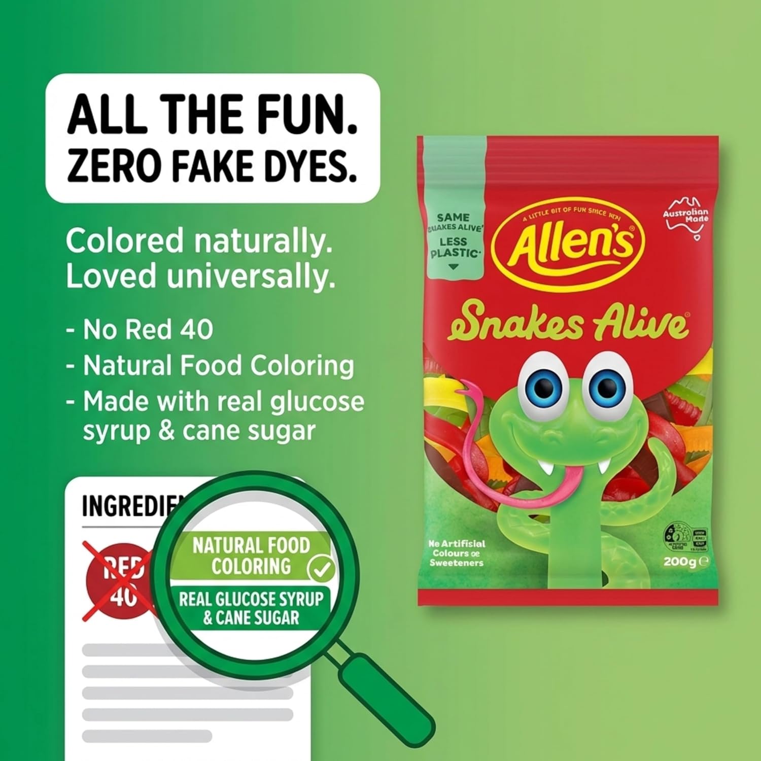 Allen's Snakes Alive – 200g