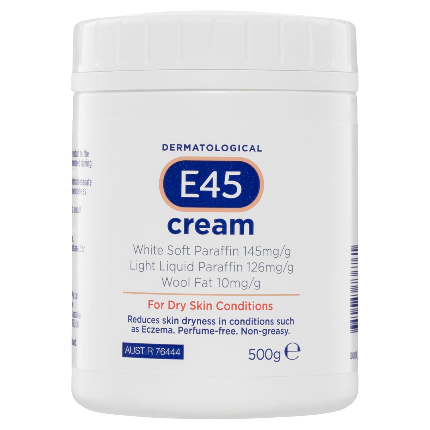 E45 Moisturiser Cream 500g – Body, Face & Hand Moisturiser