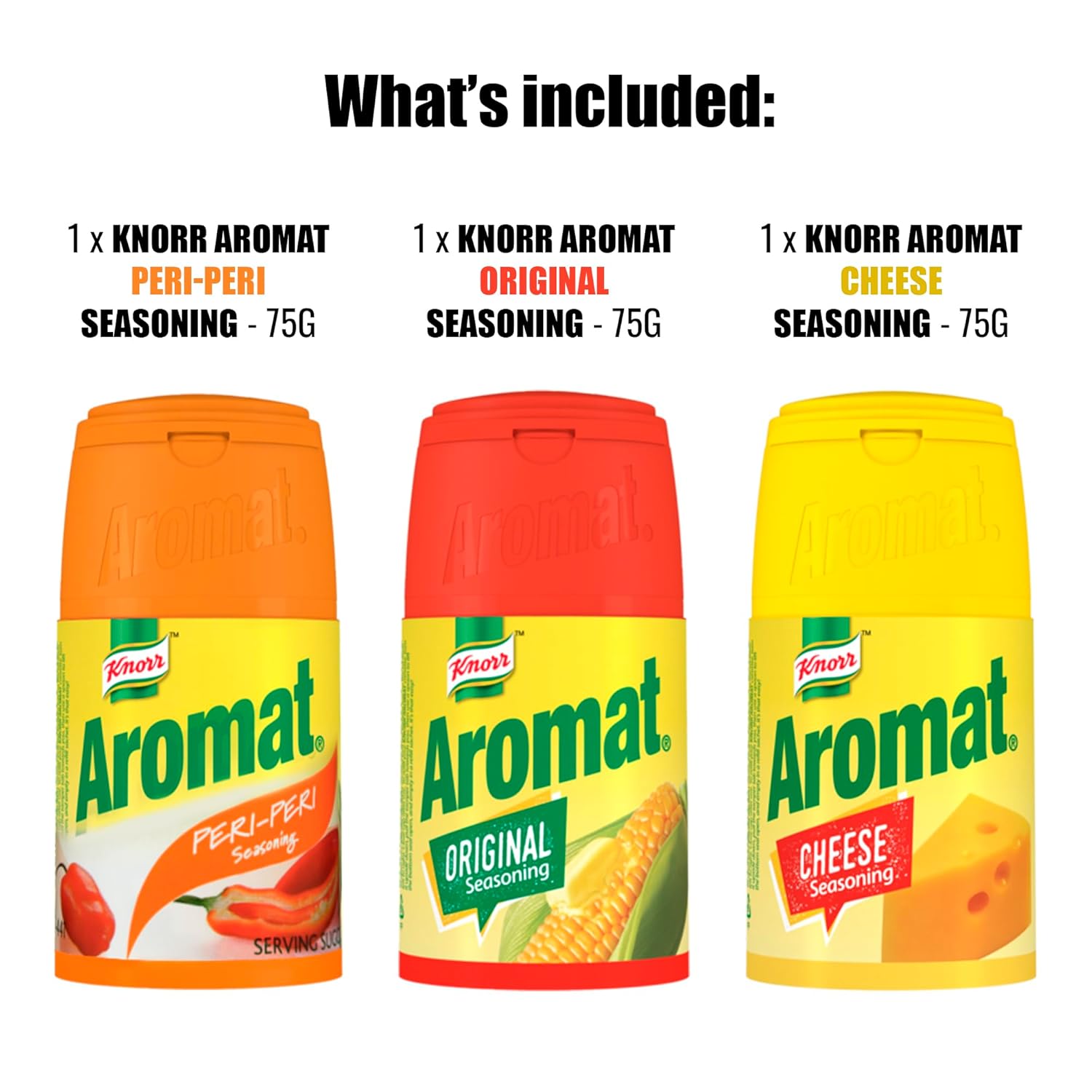 Knorr Aromat Seasoning Variety- 3 Pack Bundle