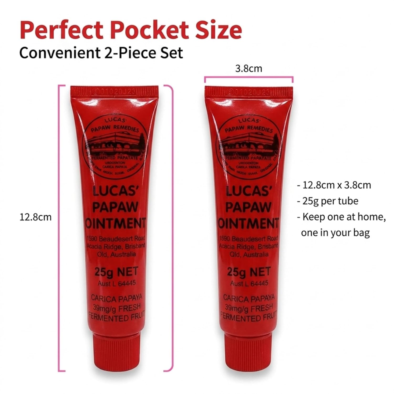Lucas Papaw Ointment - 25g Tube 2 Pack