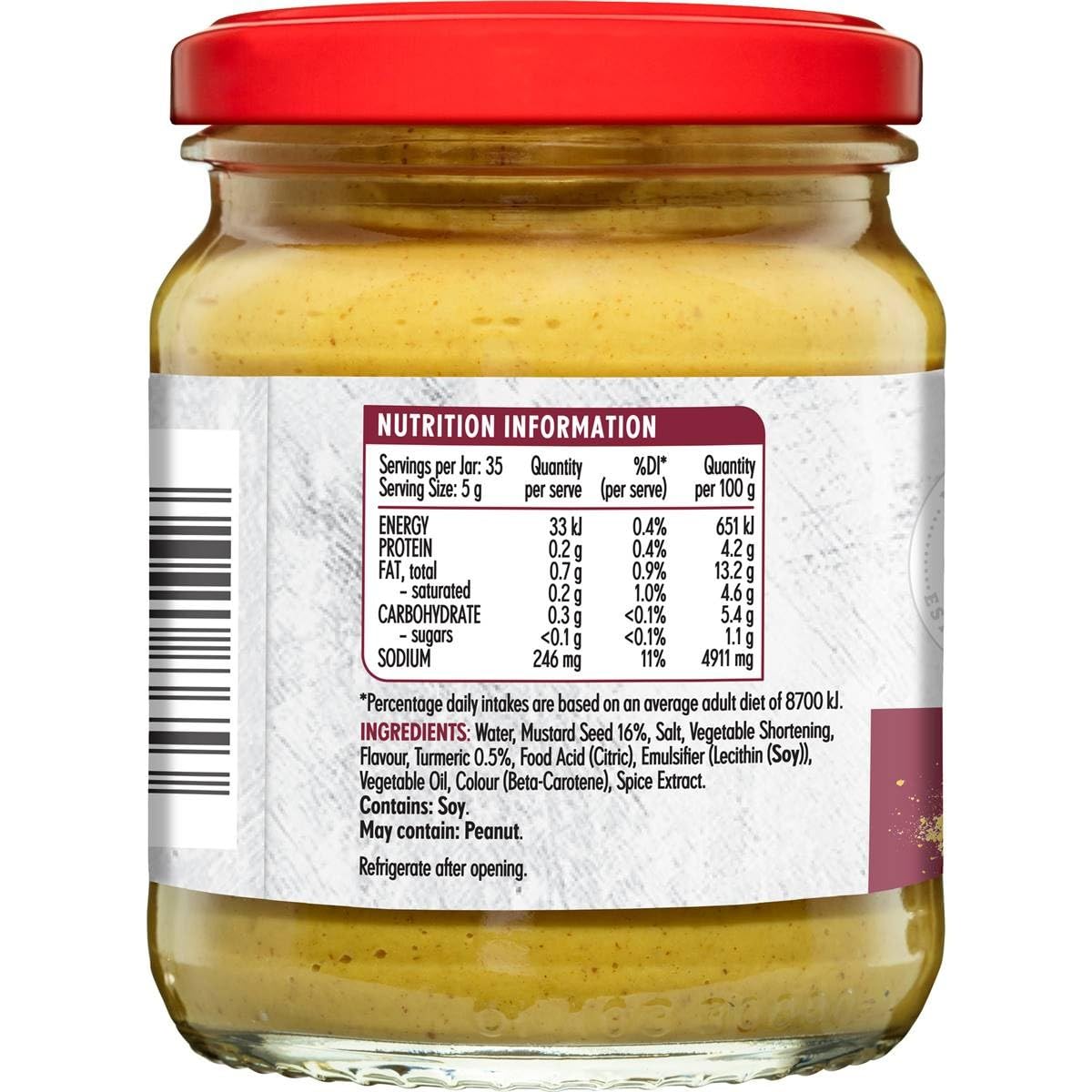 Masterfoods Hot English Mustard