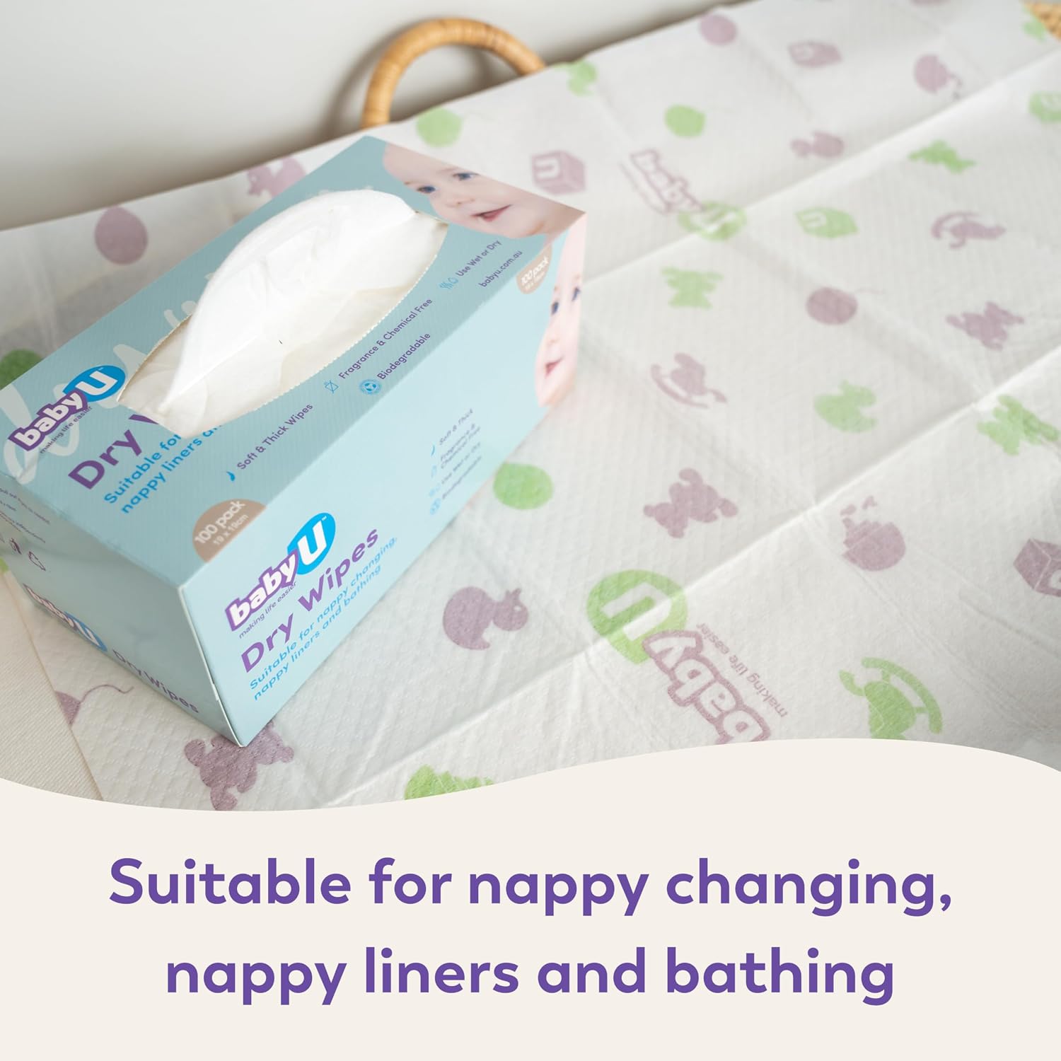 Baby U Dry Wipes (100 Pack)