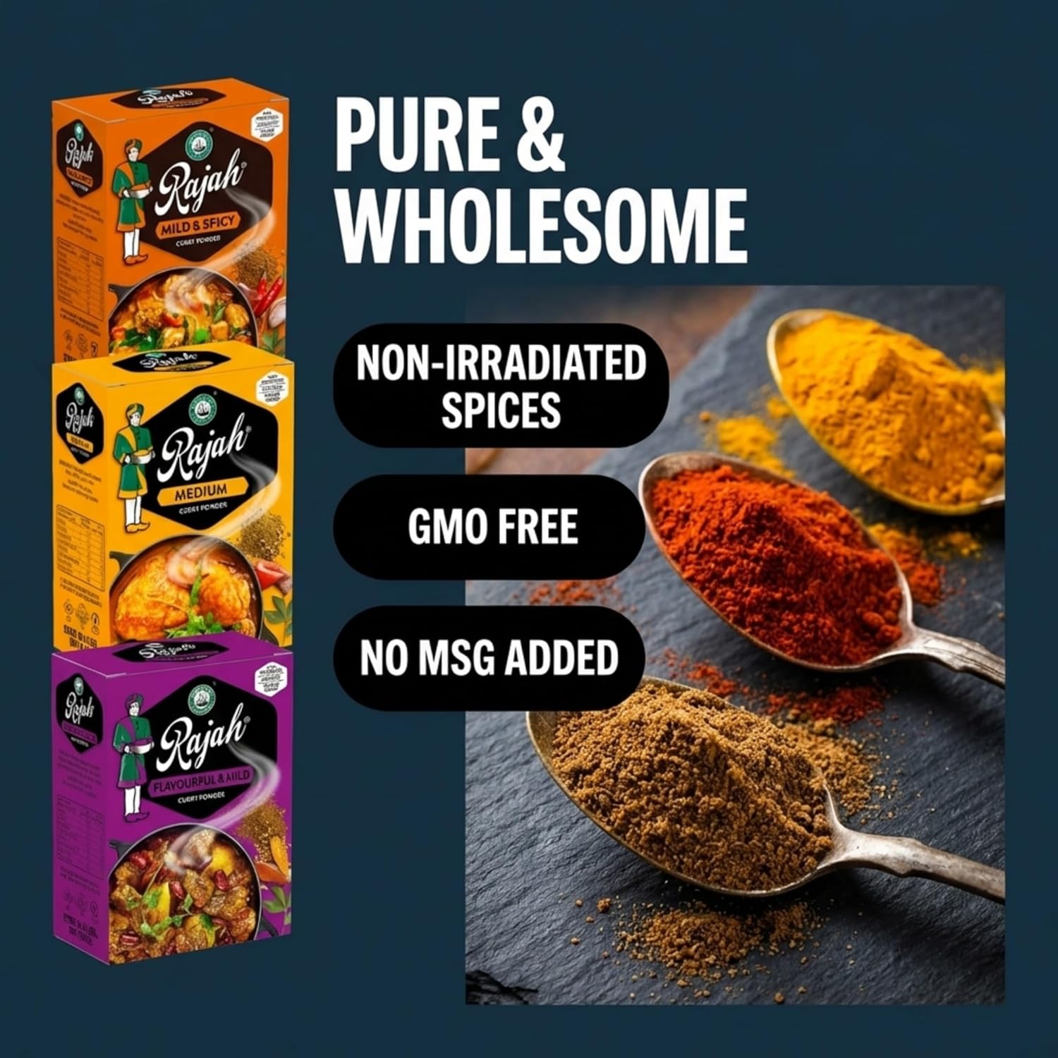 Rajah Curry Powder Variety (3 Pack)