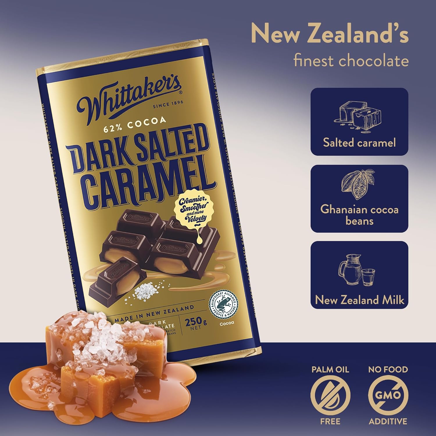 Whittaker's Dark Salted Caramel Block