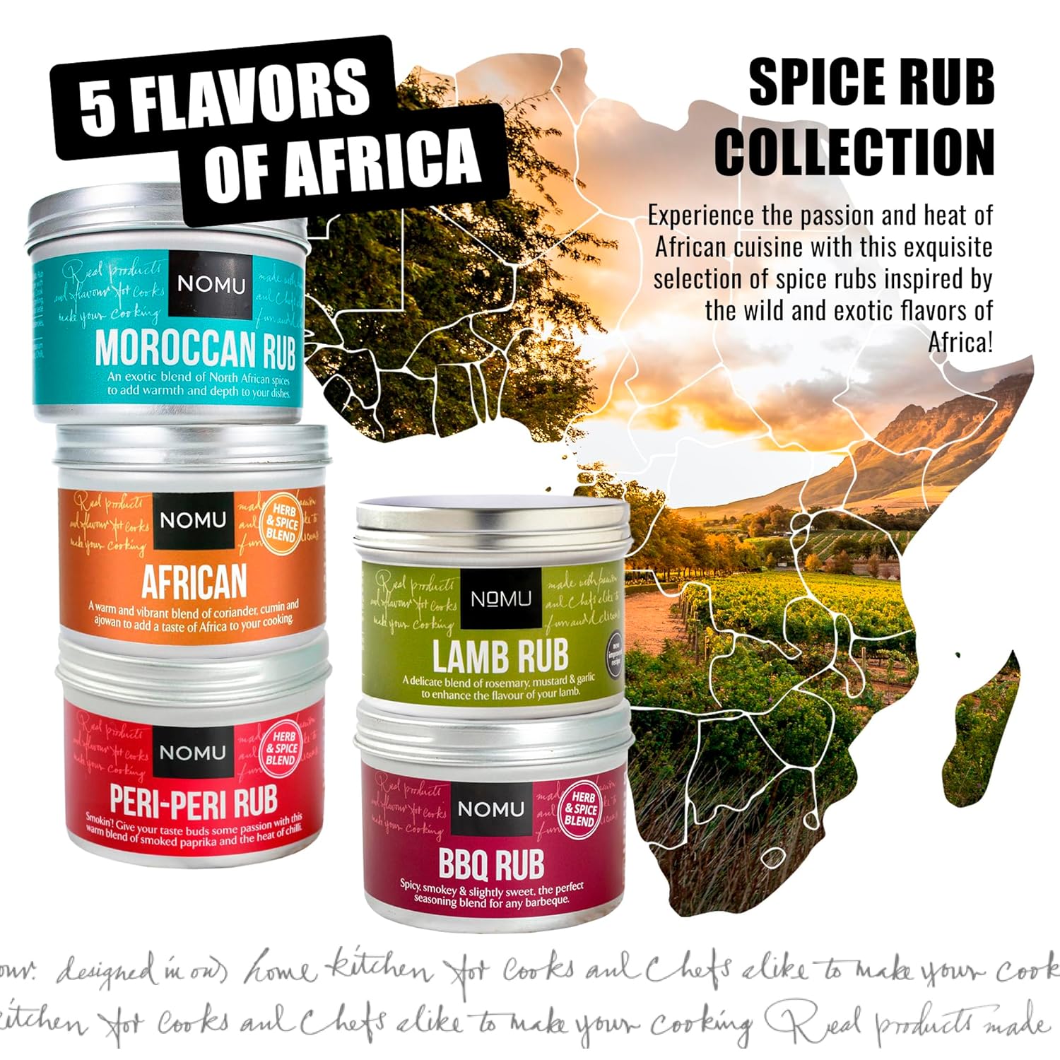 NOMU African Spice Rub Collection (5 Pack)