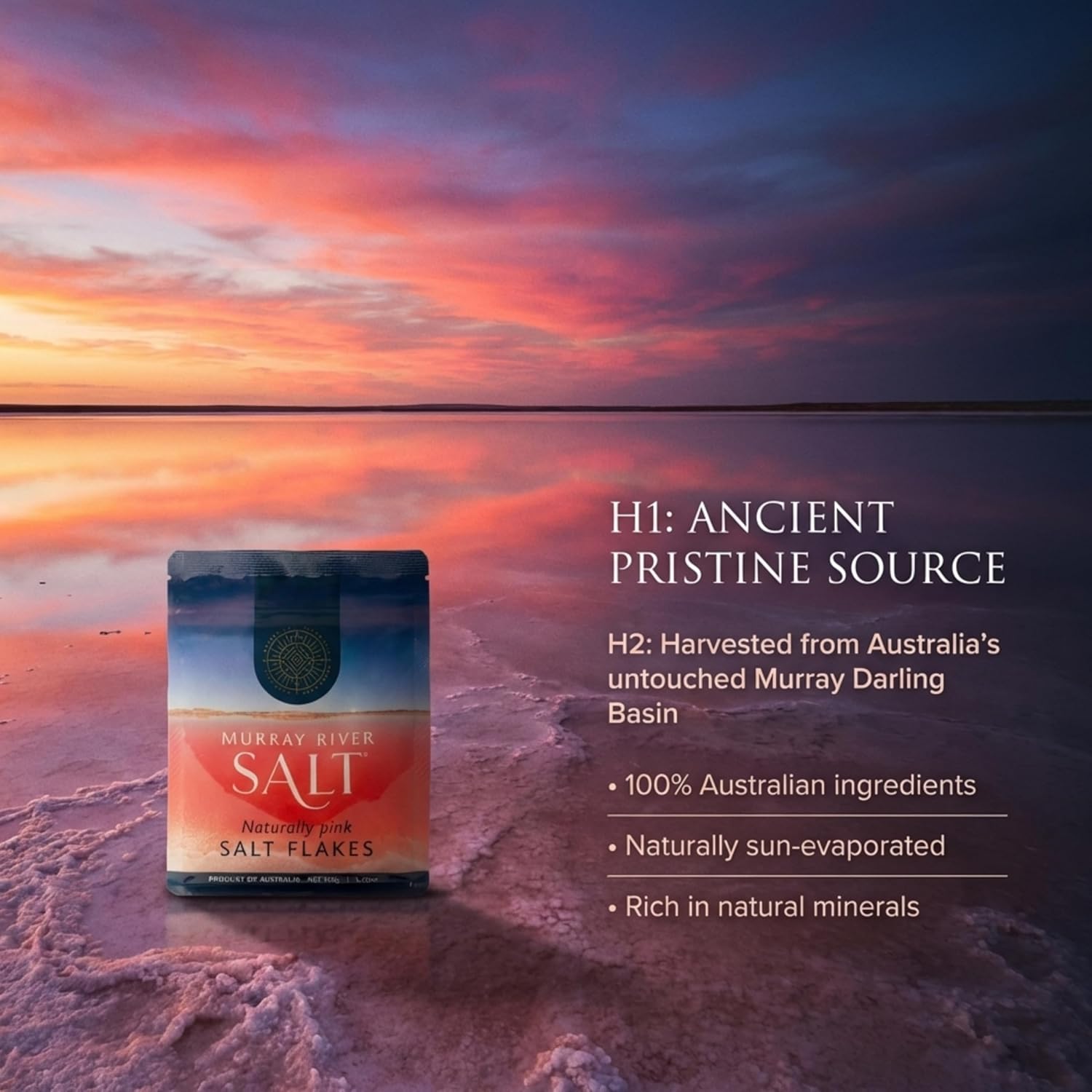 Murray River Gourmet Salt Flakes -150g