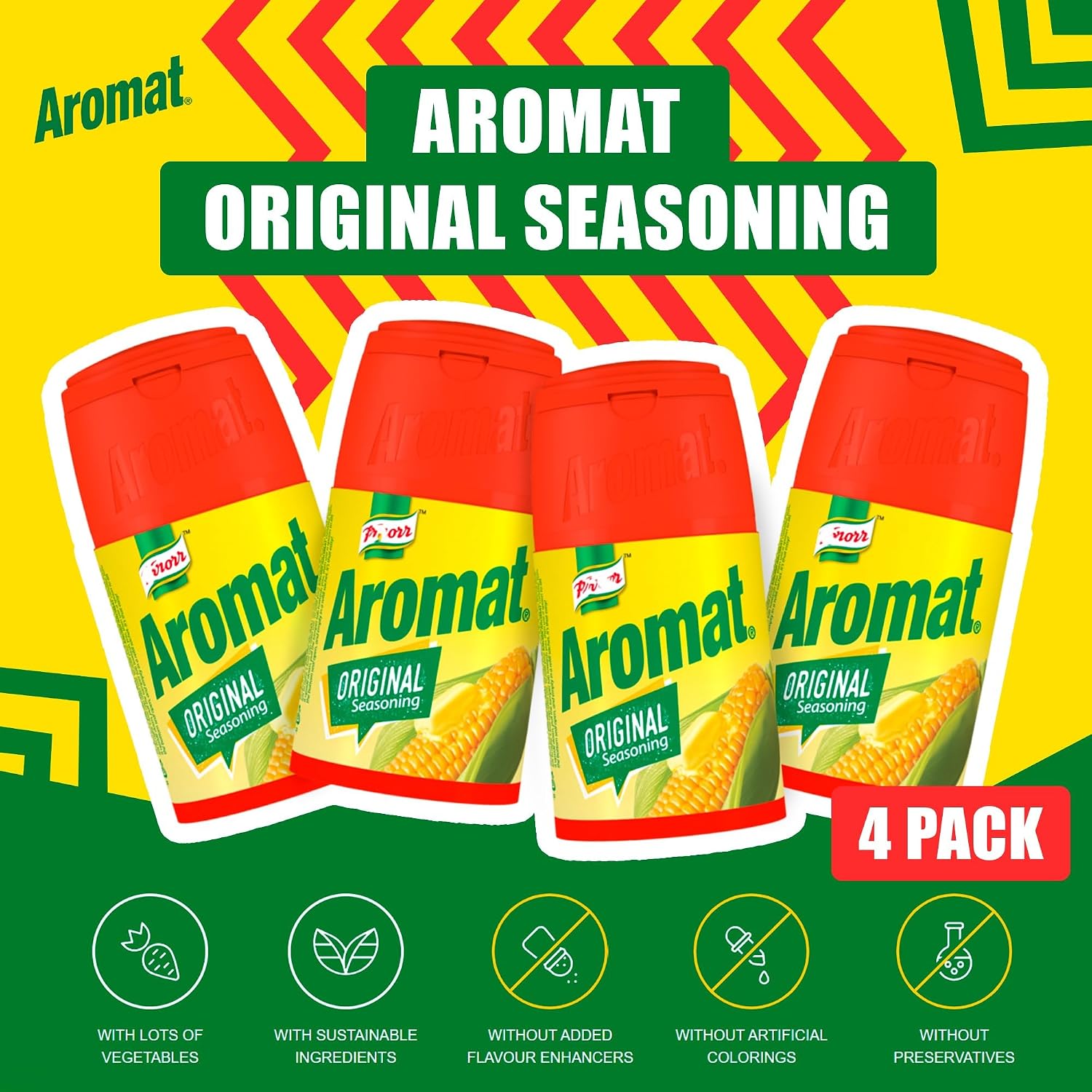 Aromat Original Seasoning 75g (2.65 oz) Pack of 4