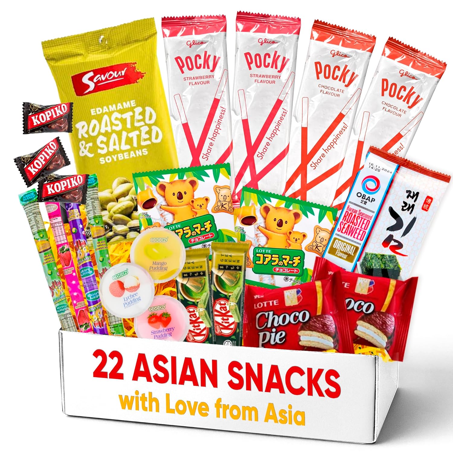 Premium Asian Snack Box - 22 Authentic Treats