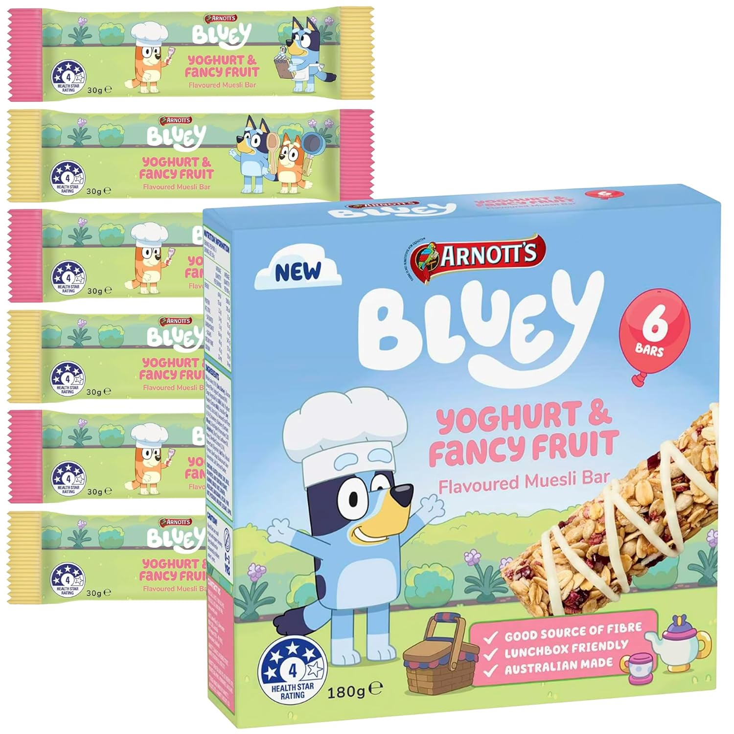 Arnott's Bluey Yoghurt & Fancy Fruit Bars