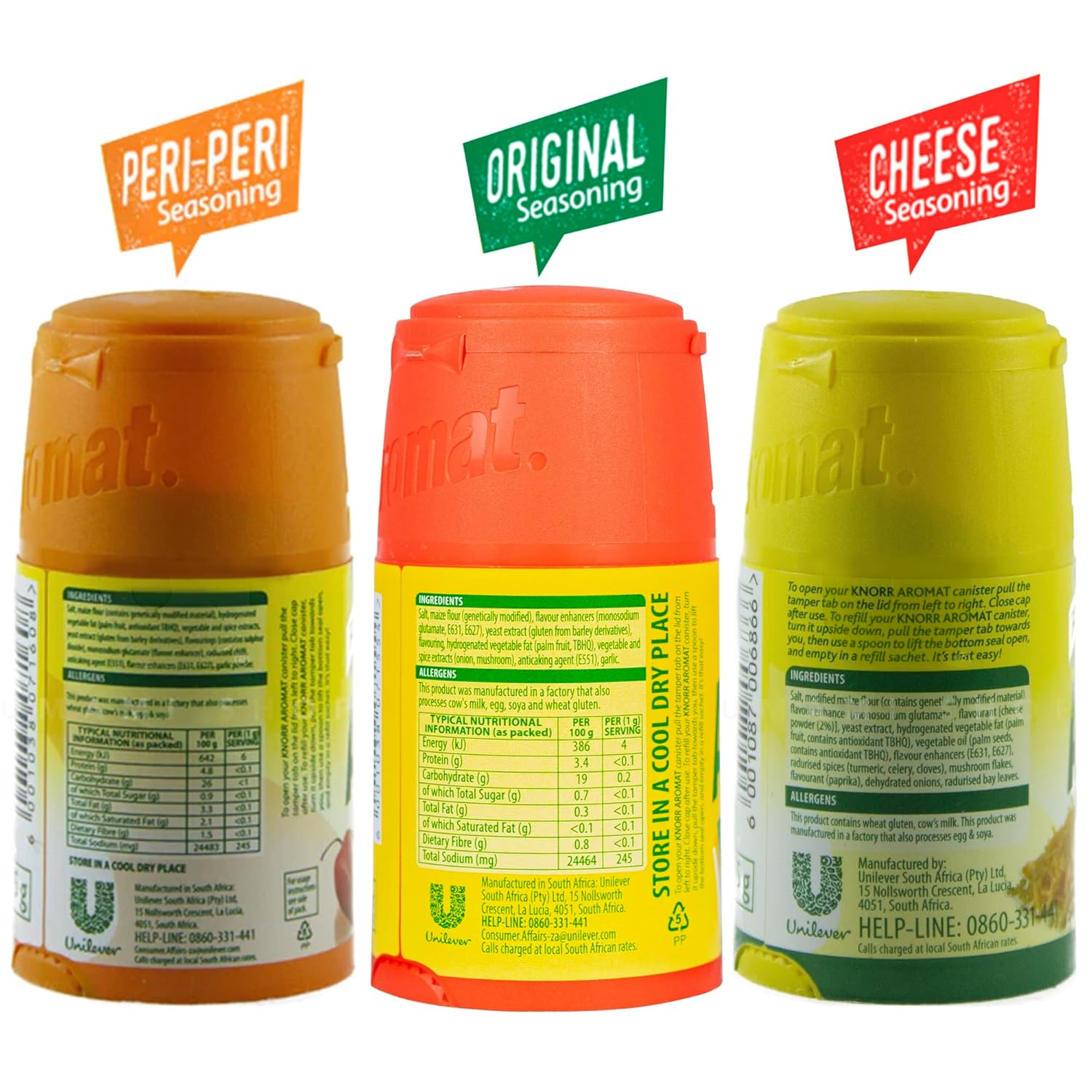 Knorr Aromat Seasoning Variety- 3 Pack Bundle