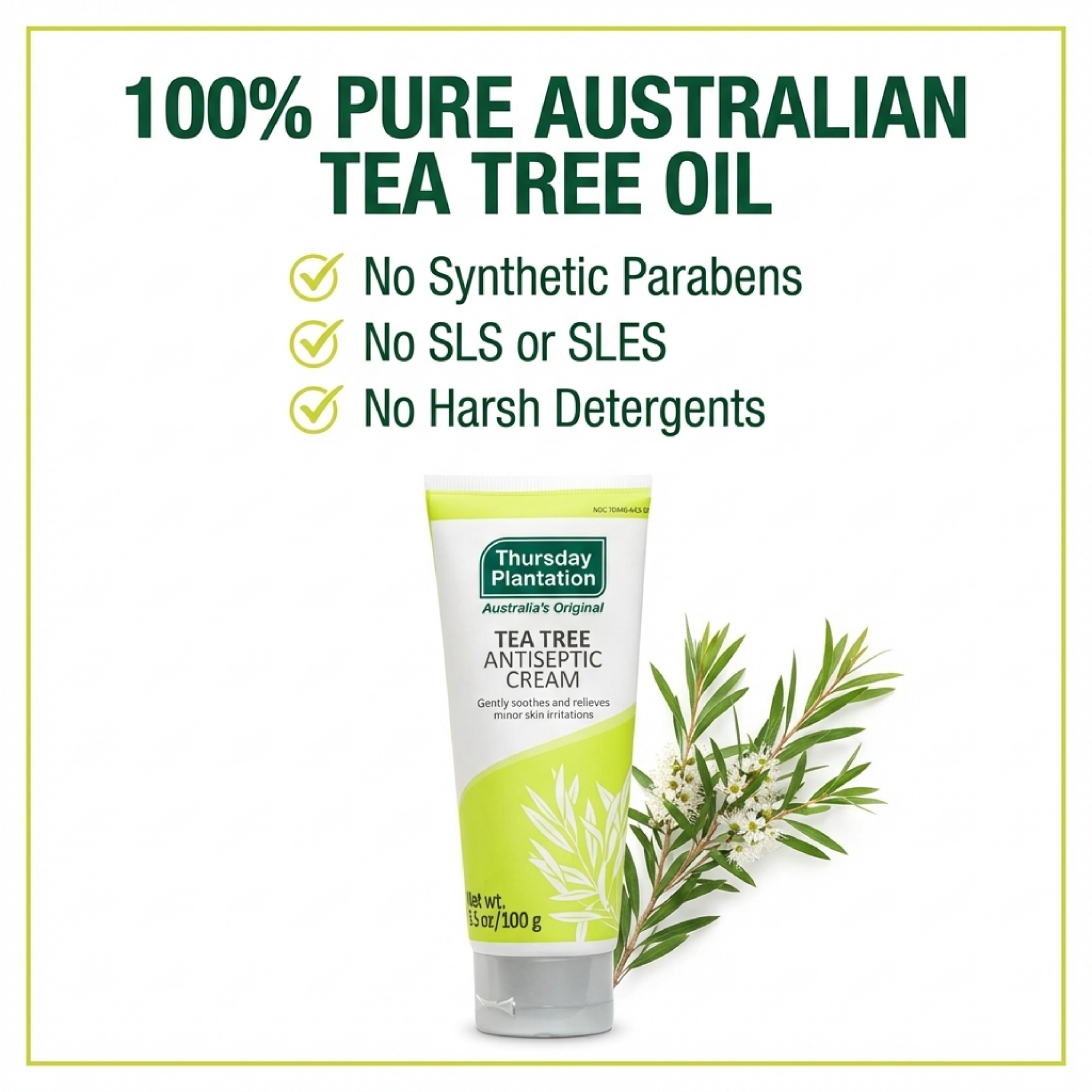 Thursday Plantation Tea Tree Antiseptic & Antibacterial Cream
