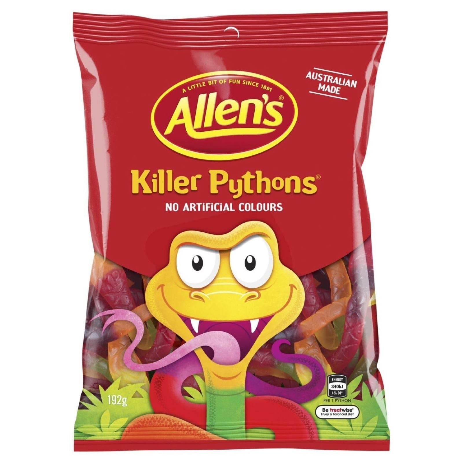 Allen's Killer Pythons - Gummy Candy (192g Bag)