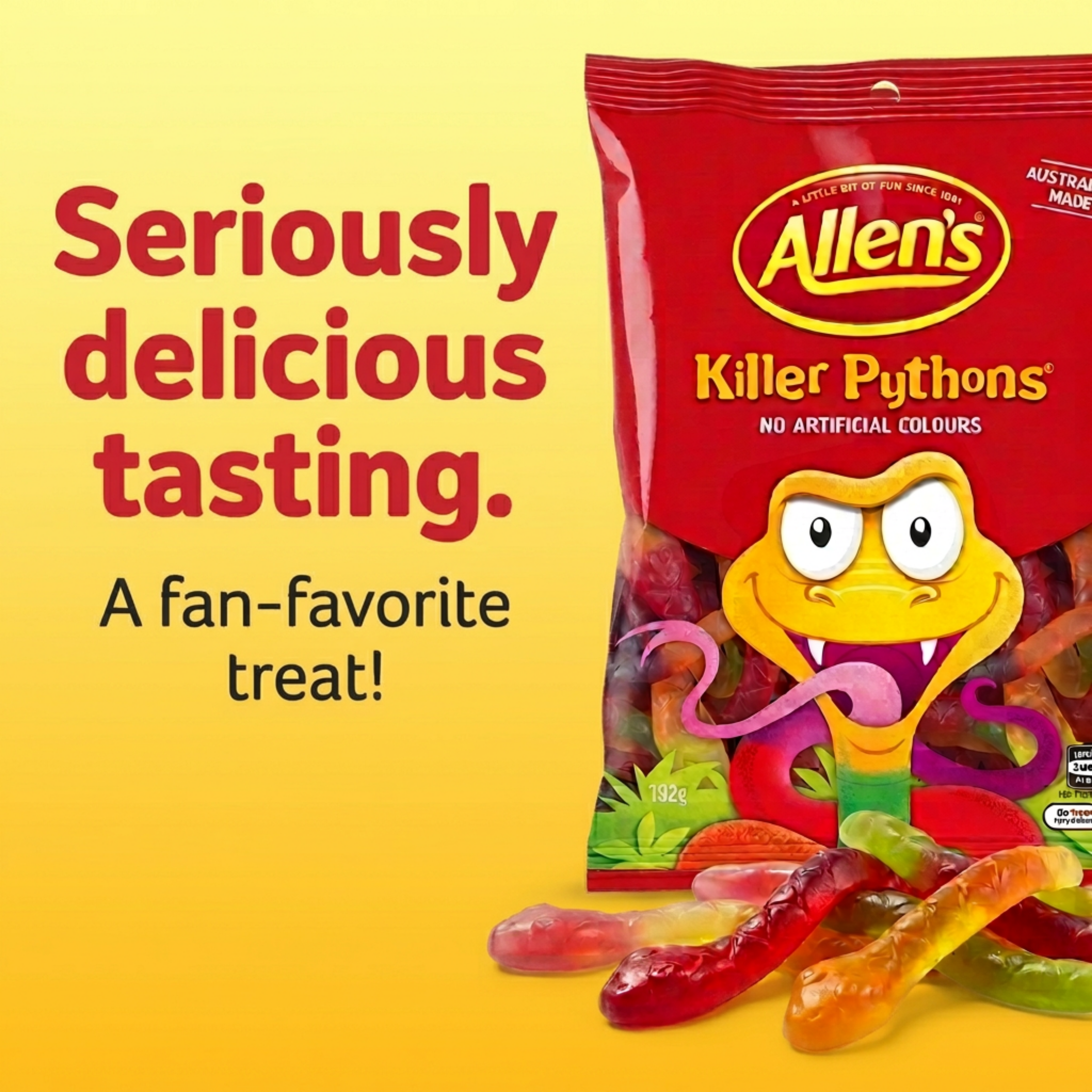 Allen's Killer Pythons - Gummy Candy (192g Bag)