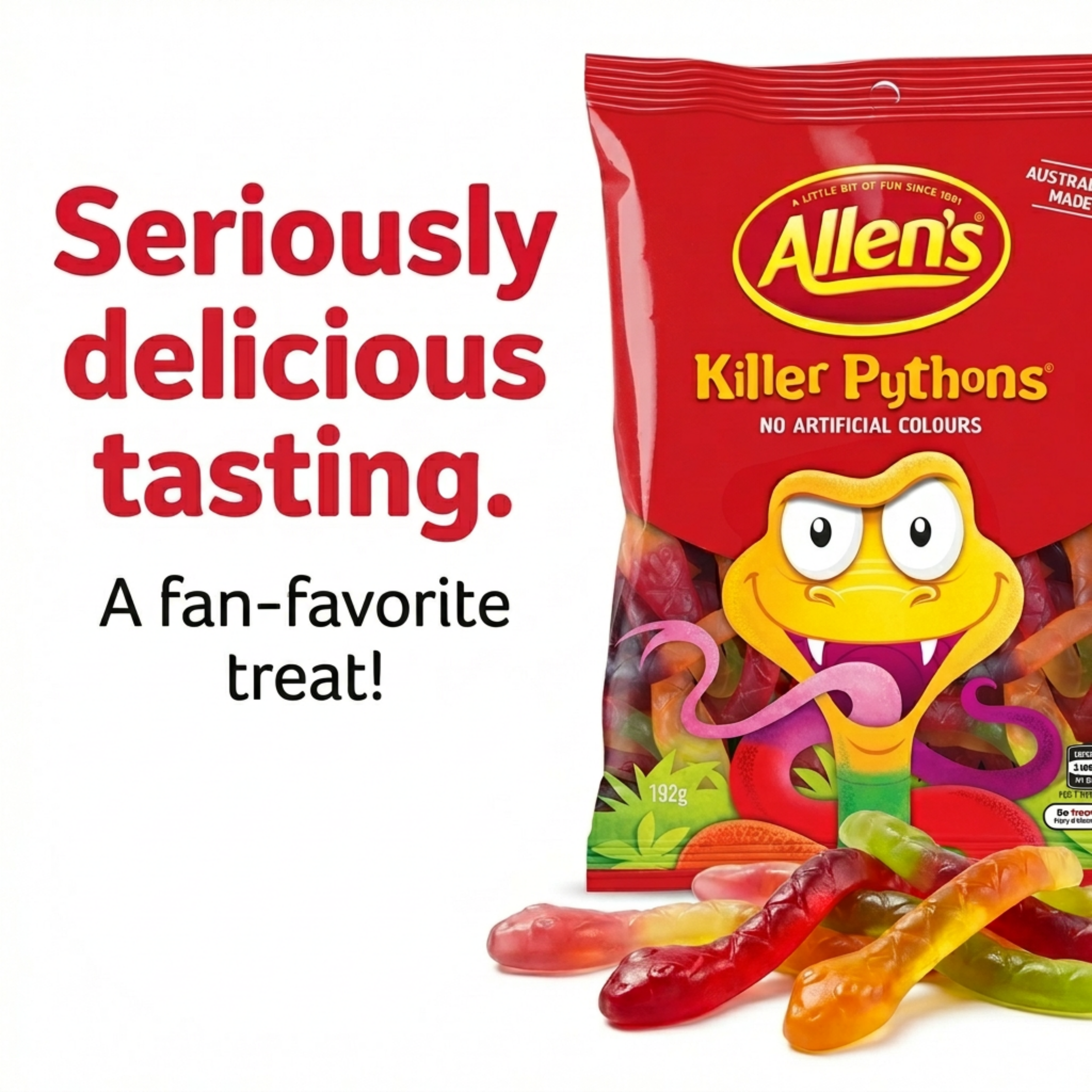 Allen's Killer Pythons - Gummy Candy (192g Bag)