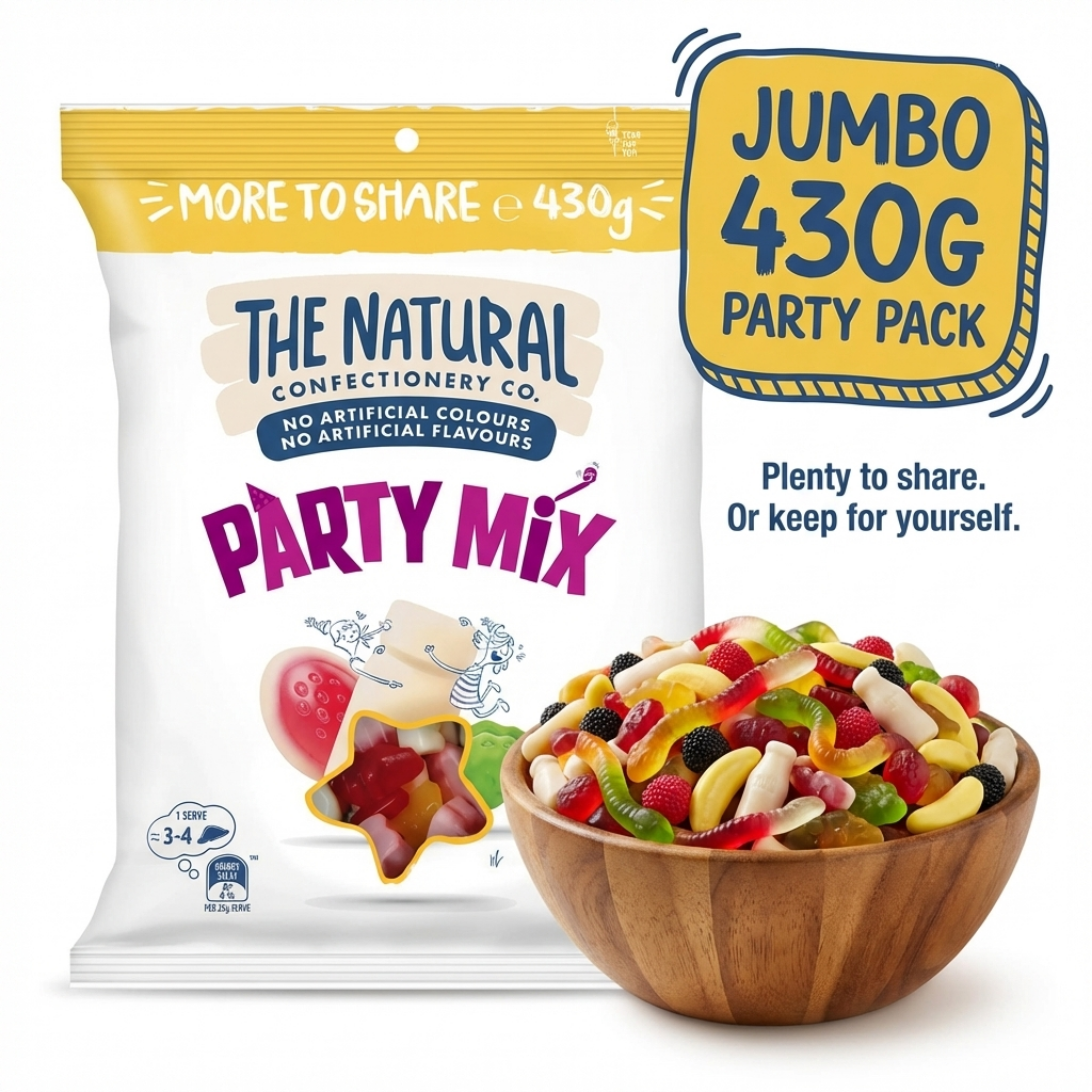 Natural Confectionery Party Mix – Jumbo Pack