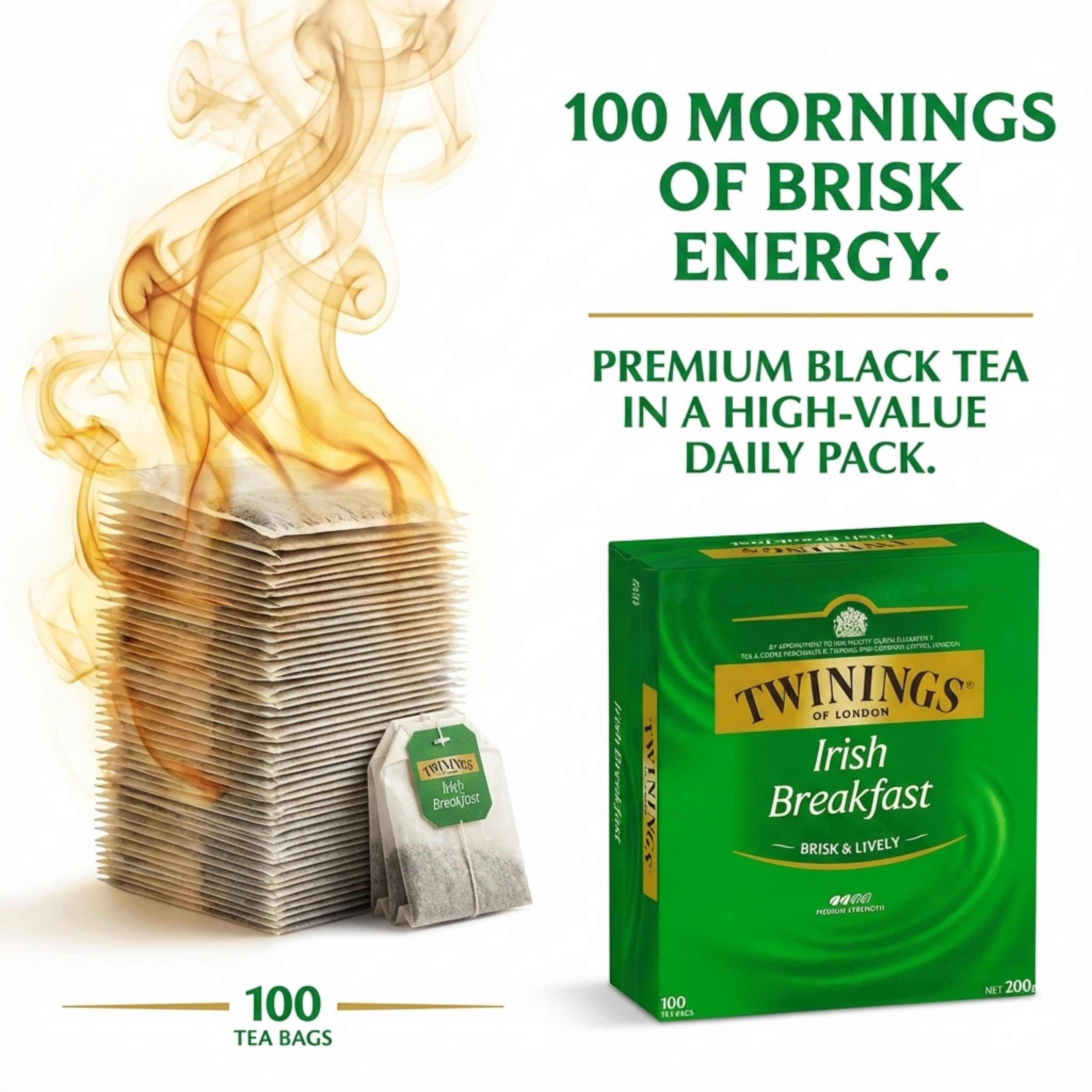 Twinings Irish Breakfast – 100 Bags