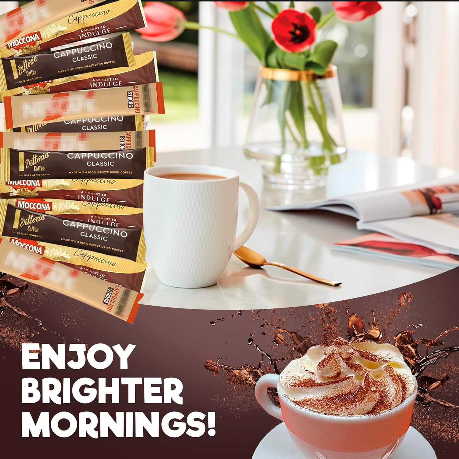 Cappuccino Coffee Box - 15 Instant Coffee Mix Sachets