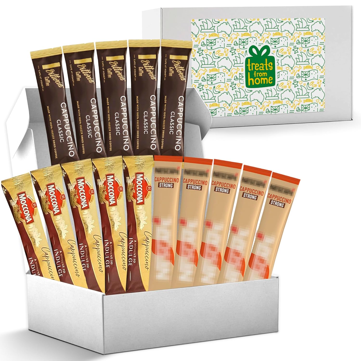 Cappuccino Coffee Box - 15 Instant Coffee Mix Sachets