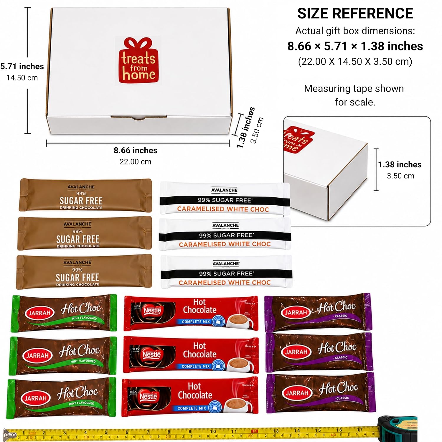 Hot Chocolate Variety Pack, 15 Sachets Gift Box